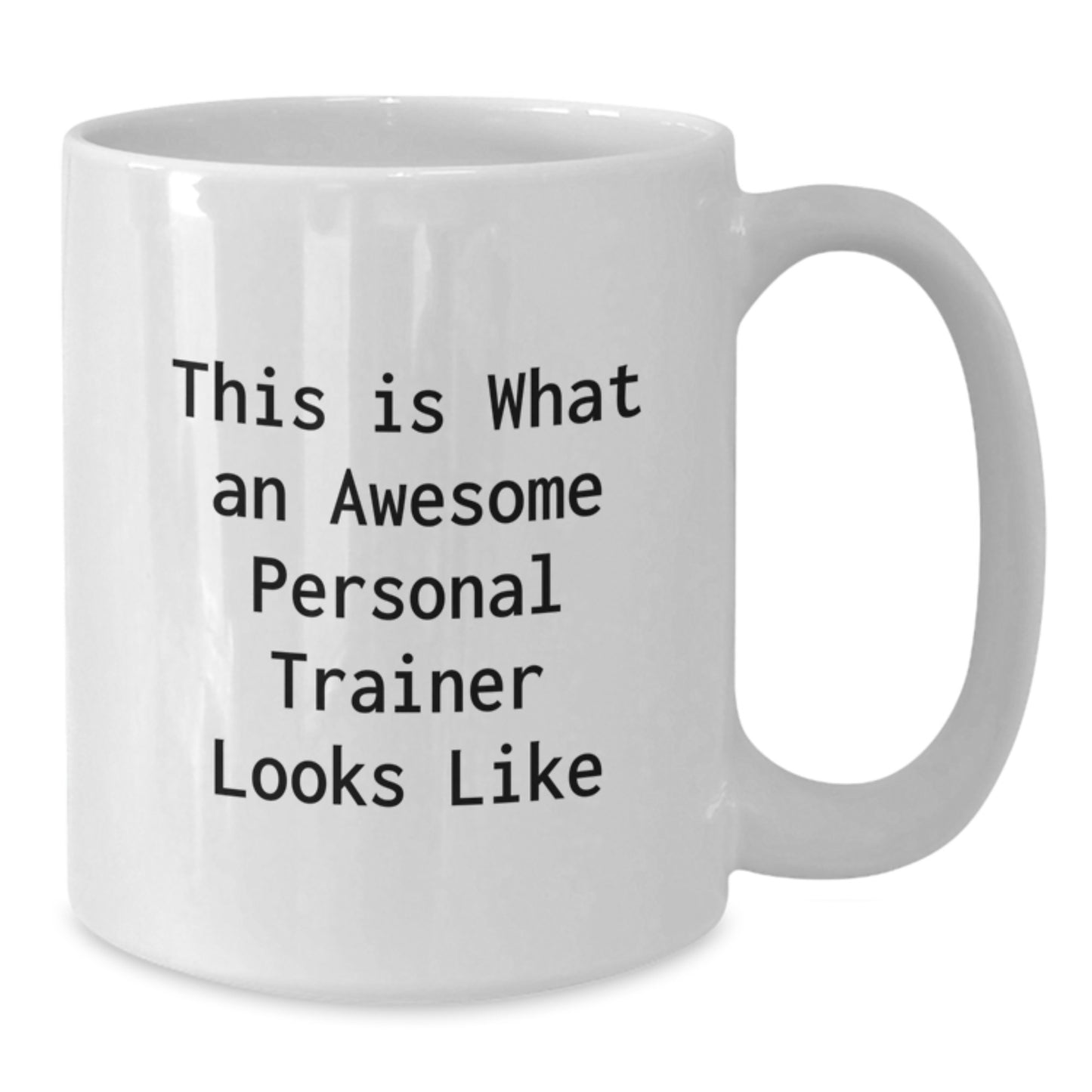 Funny Personal Trainer Gifts from Friends, Unique Valentine's Unique Gifts for Men, White Coffee Mug with This Is What An Awesome Personal Trainer Looks Like Quote - Additional