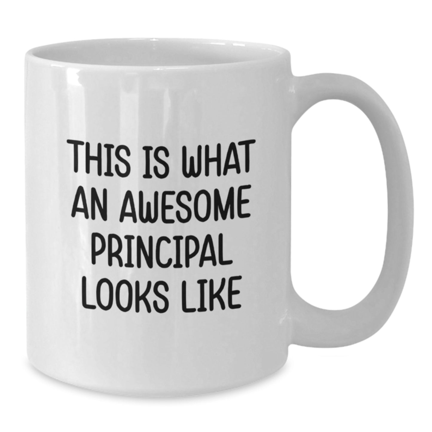 Funny Principal Gifts from Men, Valentine's Unique Gifts for Principal, White Coffee Mug with This Is What An Awesome Principal Looks Like Quote - Additional