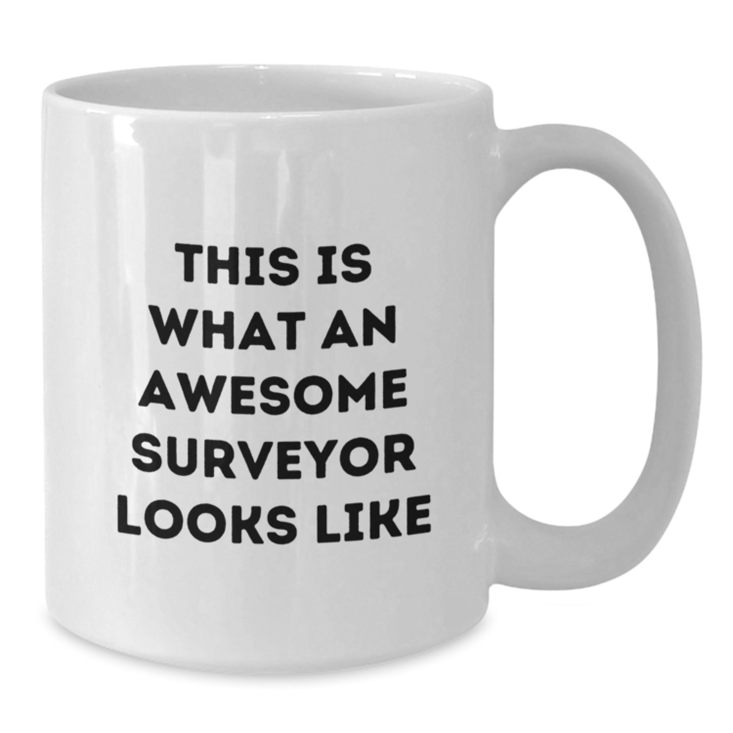 Funny Surveyor Gifts, Surveyor White Coffee Mug, This Is What An Awesome Surveyor Looks Like, Birthday Unique Gifts from Friends, Gifts for Surveyor - Additional