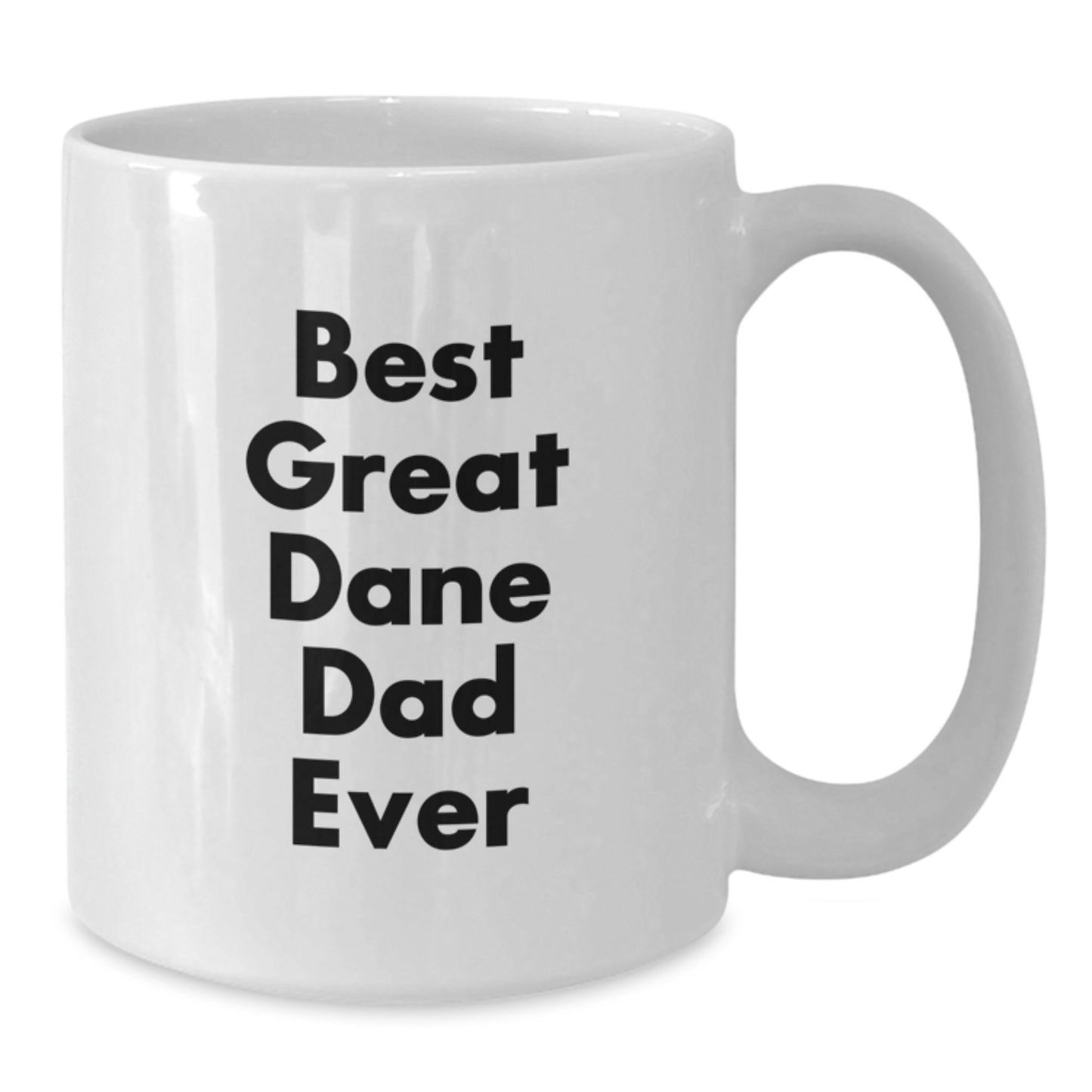 Funny Great Dane Dog Gifts for Dad from Men on Valentine's Unique White Coffee Mugs - Additional