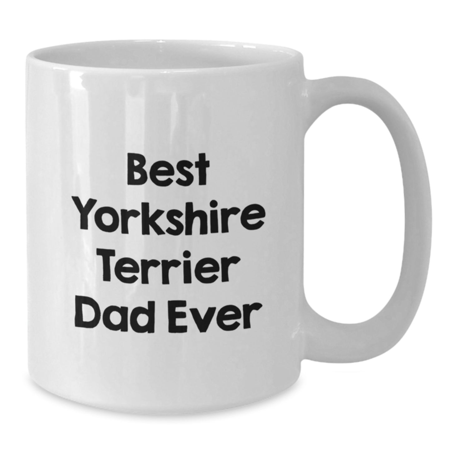 Funny Yorkshire Terrier Dog Mom or Dad Gifts for Valentine's White Coffee Mugs - Additional