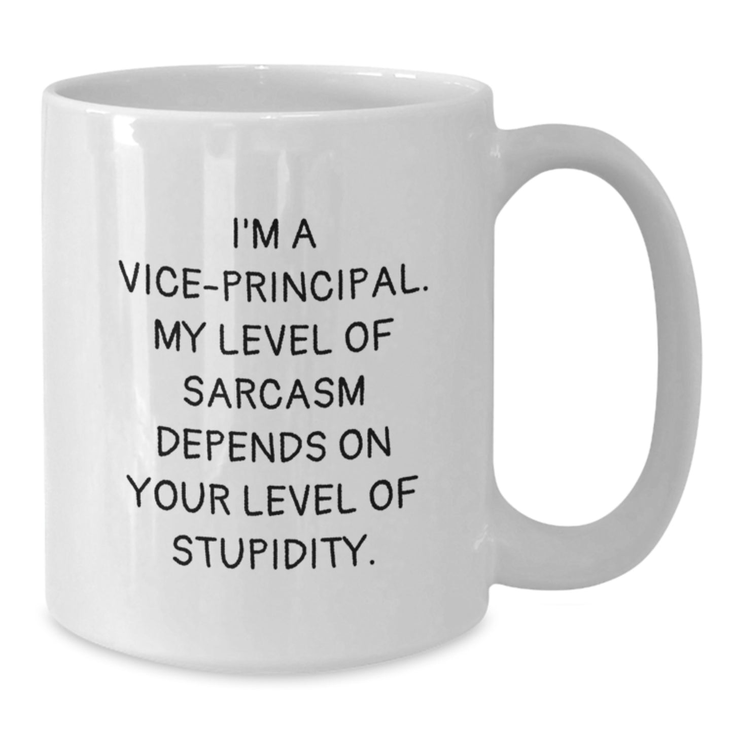 Funny Vice-principal Gifts from Friends - White Coffee Mug, Sarcasm Christmas Unique Gifts for Vice-principal, Men, Women - Additional