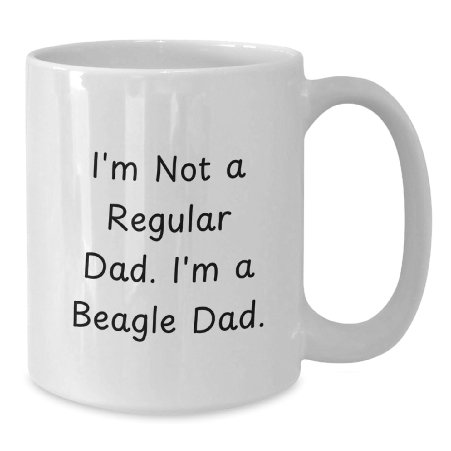 Funny Beagle Dad Gifts for Him from Family, Unique White Coffee Mug for Graduation - Additional