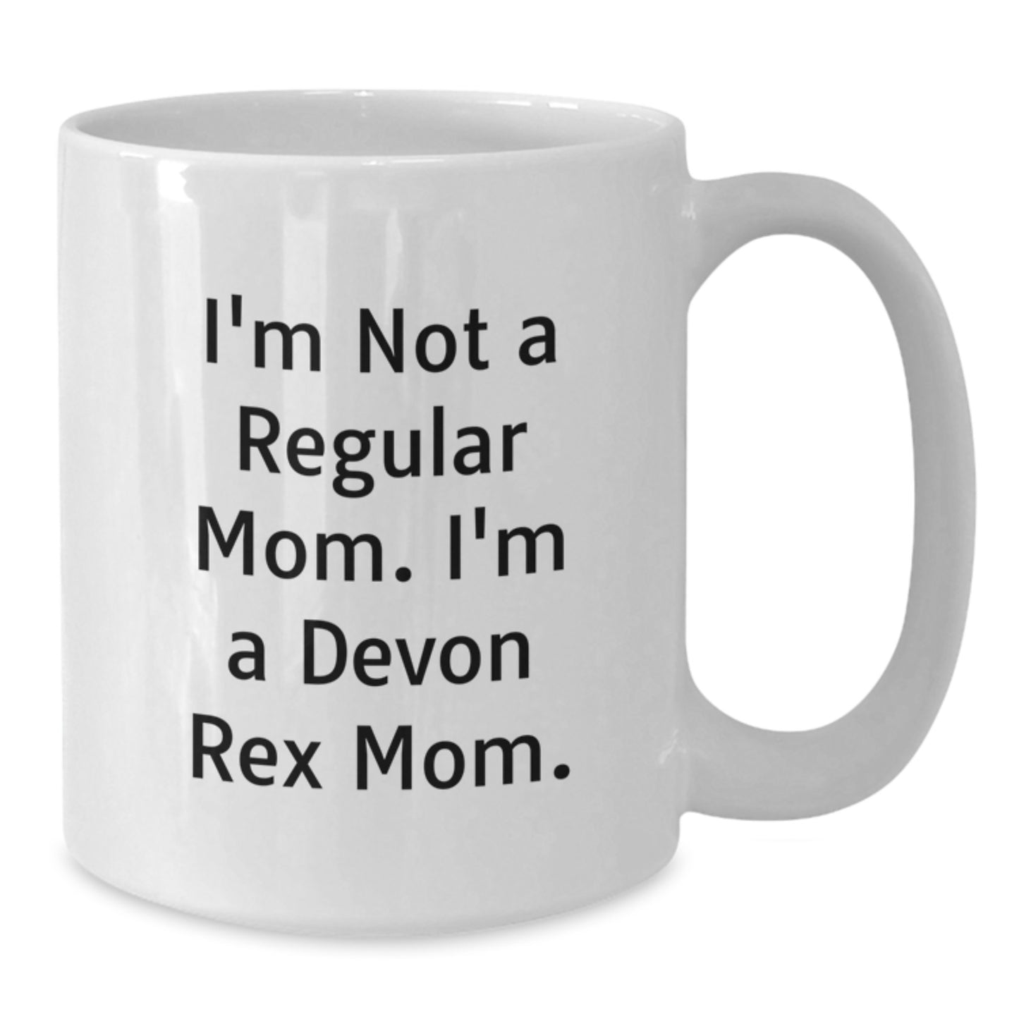Funny Devon Rex Cat Mom Gifts from Family to Graduates - White Coffee Mug - Additional