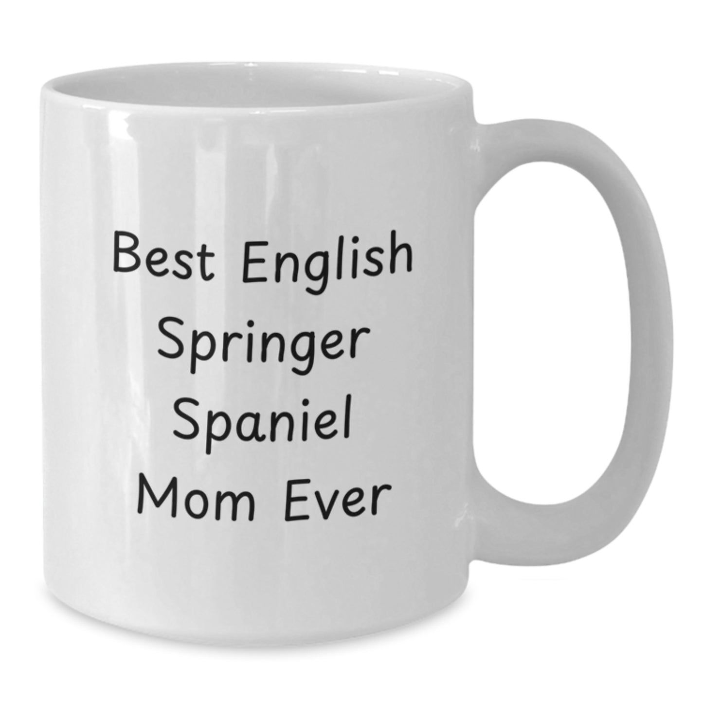 Funny English Springer Spaniel Dog Gifts for Mom Valentine's White Coffee Mug from Family - Additional