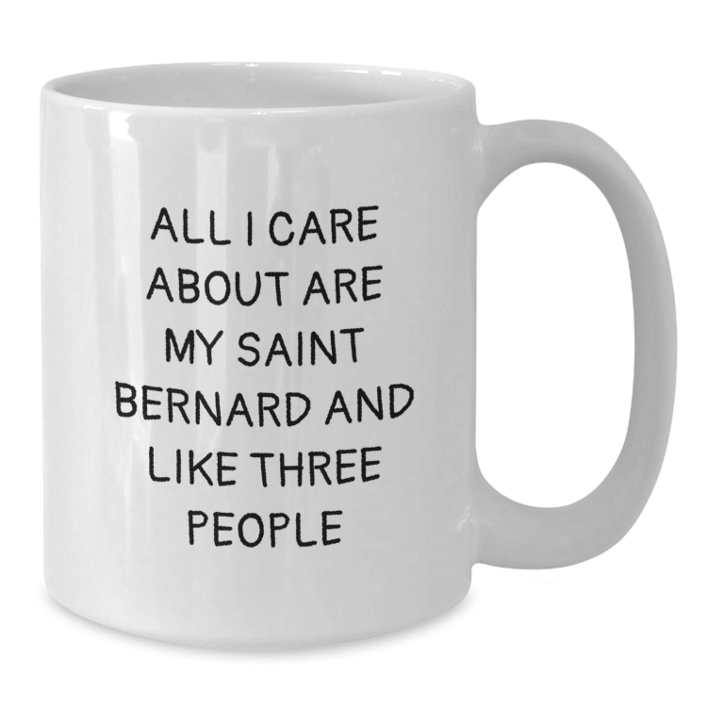 Saint Bernard Dog Lovers Funny White Coffee Mug Gifts from Friends for Birthday - Additional