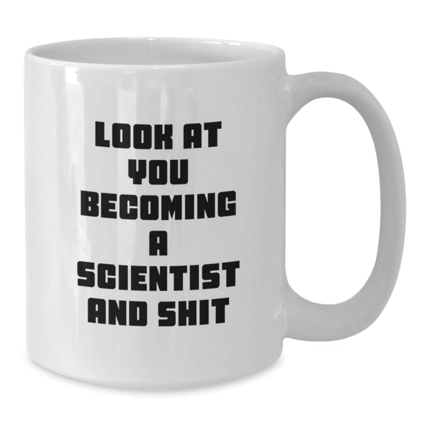 Funny Scientist White Coffee Mug Gifts from Friends for Men Becoming a Scientist Graduation Unique - Additional