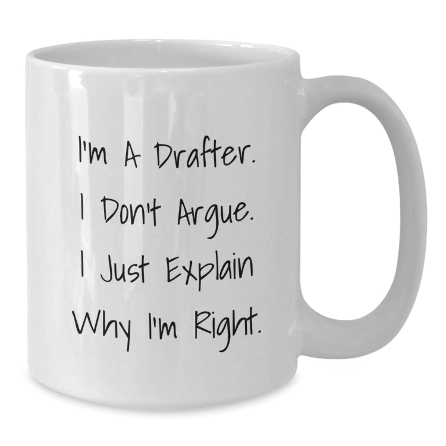 Funny Drafter White Coffee Mug Gifts from Men Friends Family - Perfect for Drafter Mom on Mother's Day - Additional