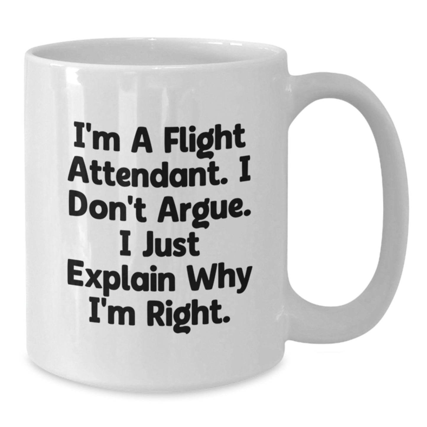 Flight Attendant Gifts from Friends, Funny Quote White Coffee Mug for Mom, Mother's Day Unique Gifts for Flight Attendant Women - Additional