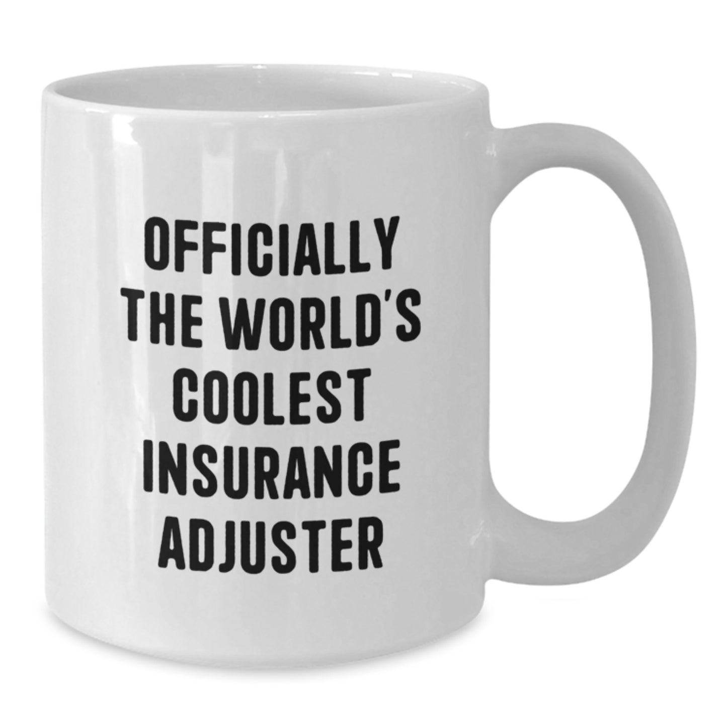 Funny Insurance Adjuster Gifts, Officially The World's Coolest Insurance Adjuster White Coffee Mug, Perfect for Christmas Unique Gifts from Friends, Family or Coworkers - Additional