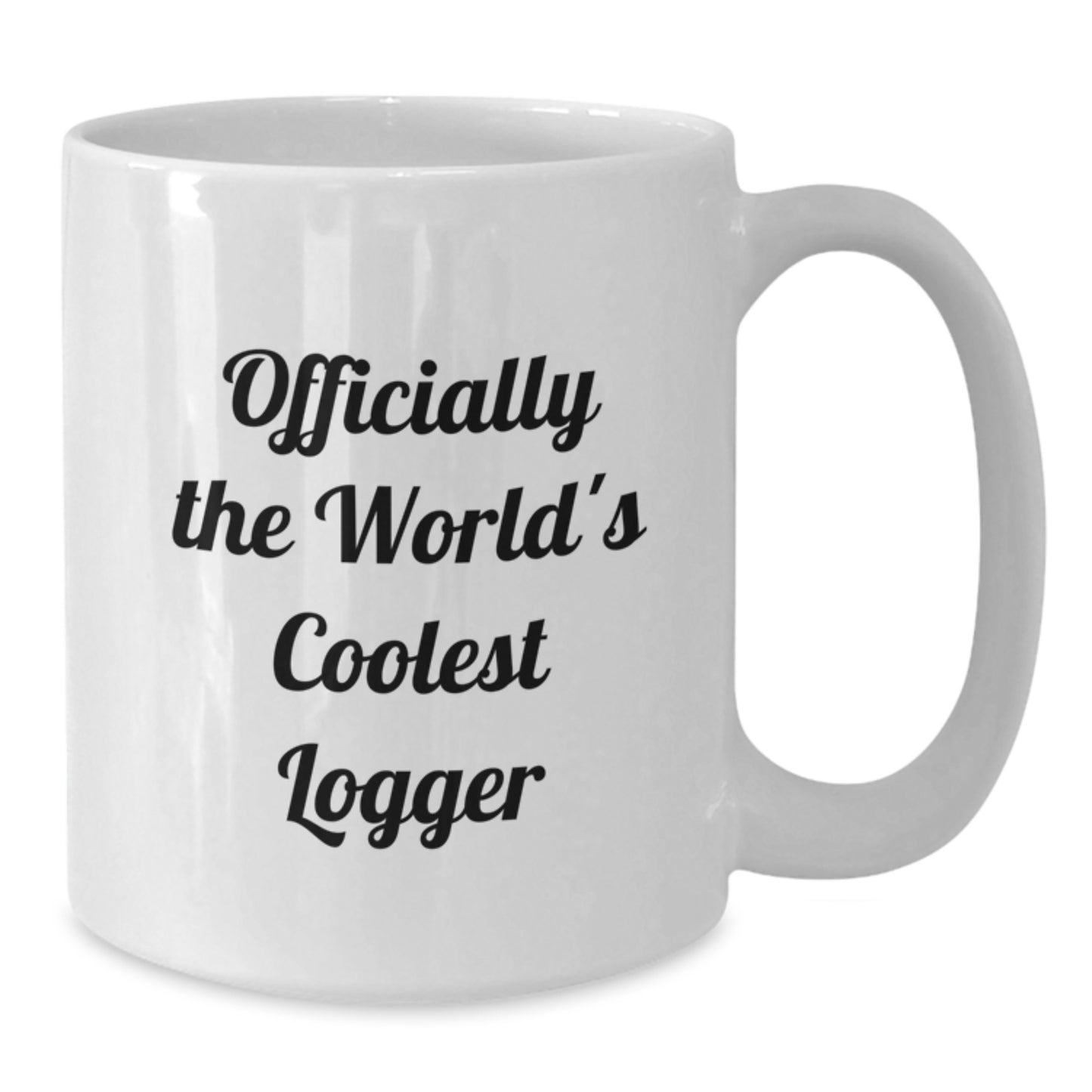 Funny Logger Gifts for Men, White Coffee Mug, Officially The World's Coolest Logger Quote, Christmas Unique Presents from Friends or Family - Additional