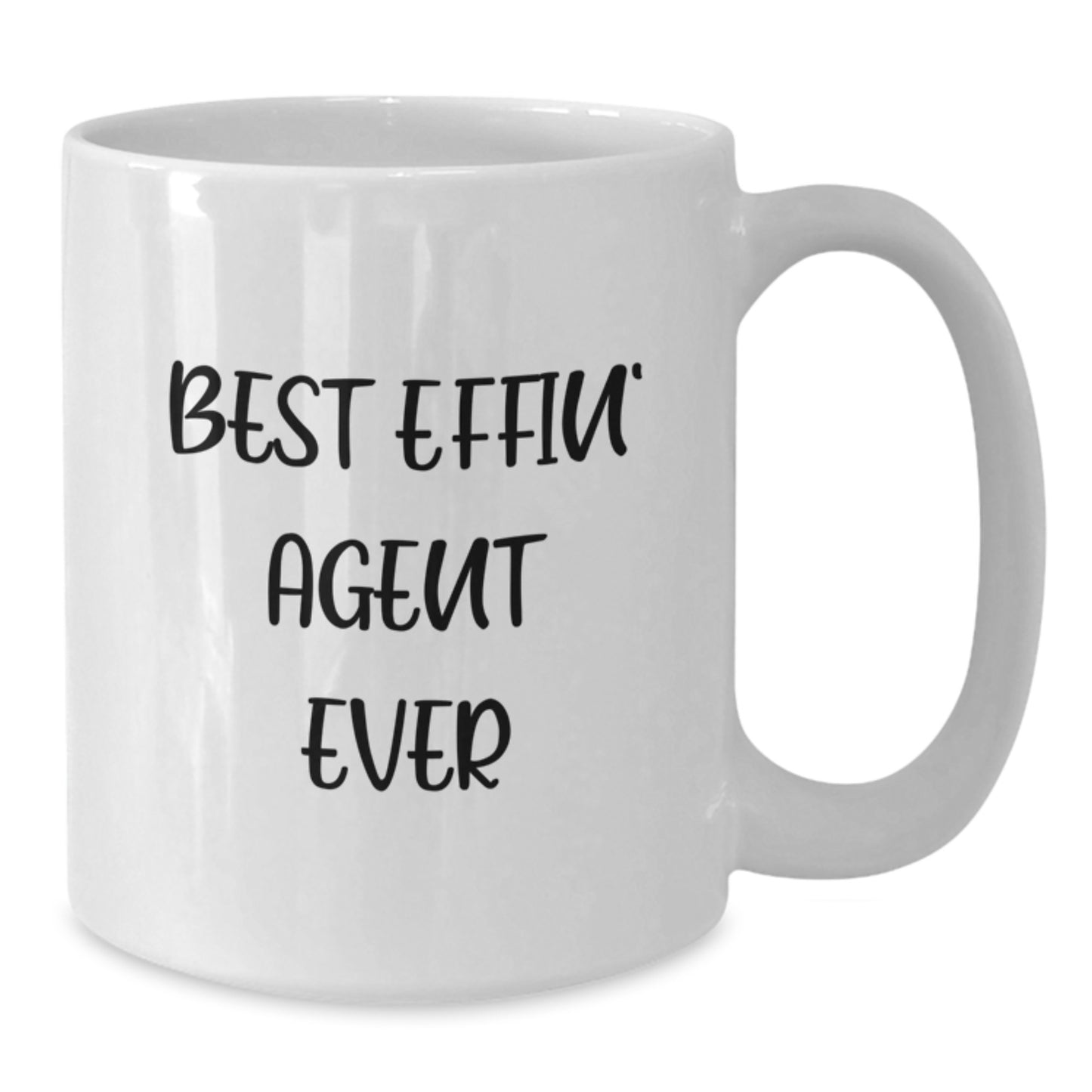 Funny Agent Gifts from Women, Best Effin' Agent Ever White Coffee Mugs for Agents, Valentine's Unique Gifts for Him - Additional