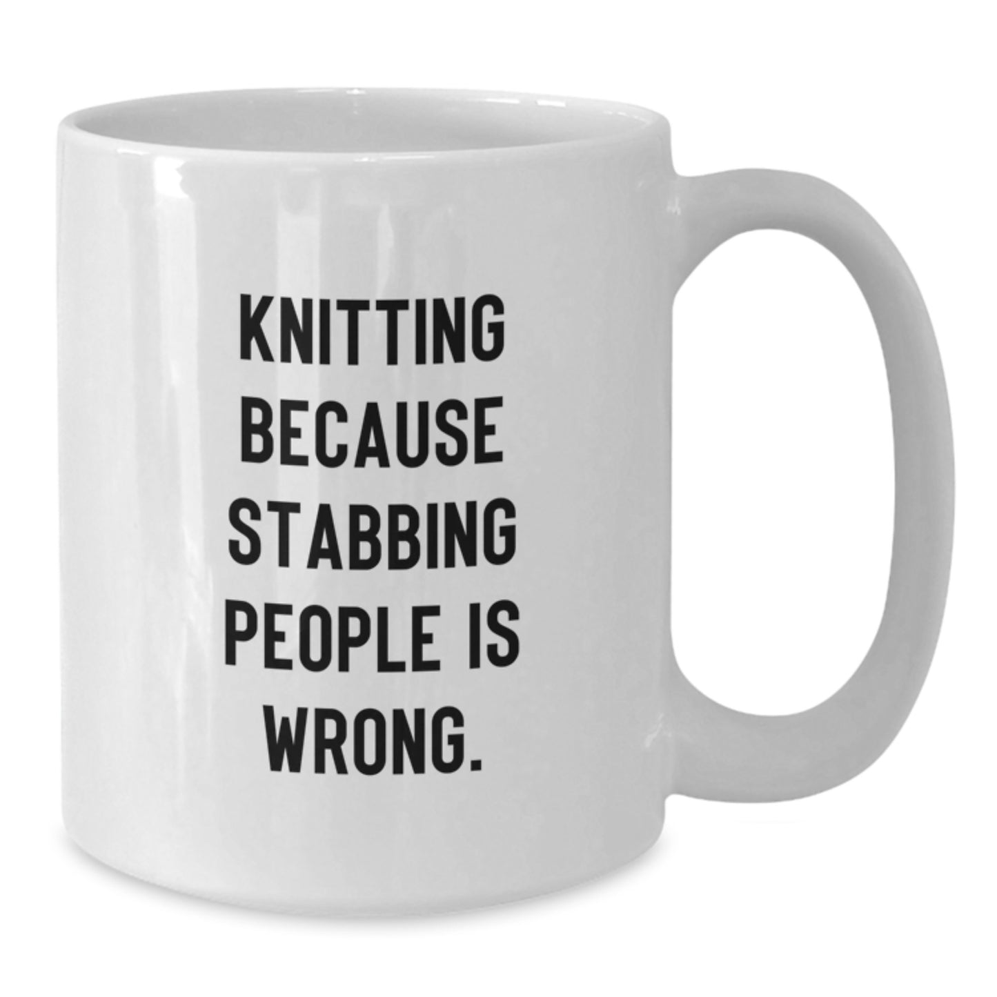 Funny Knitting Gifts for Men, Women, and Friends, White Coffee Mug, Christmas Unique Presents, Gifts from Mom, Dad, or Friends - Additional