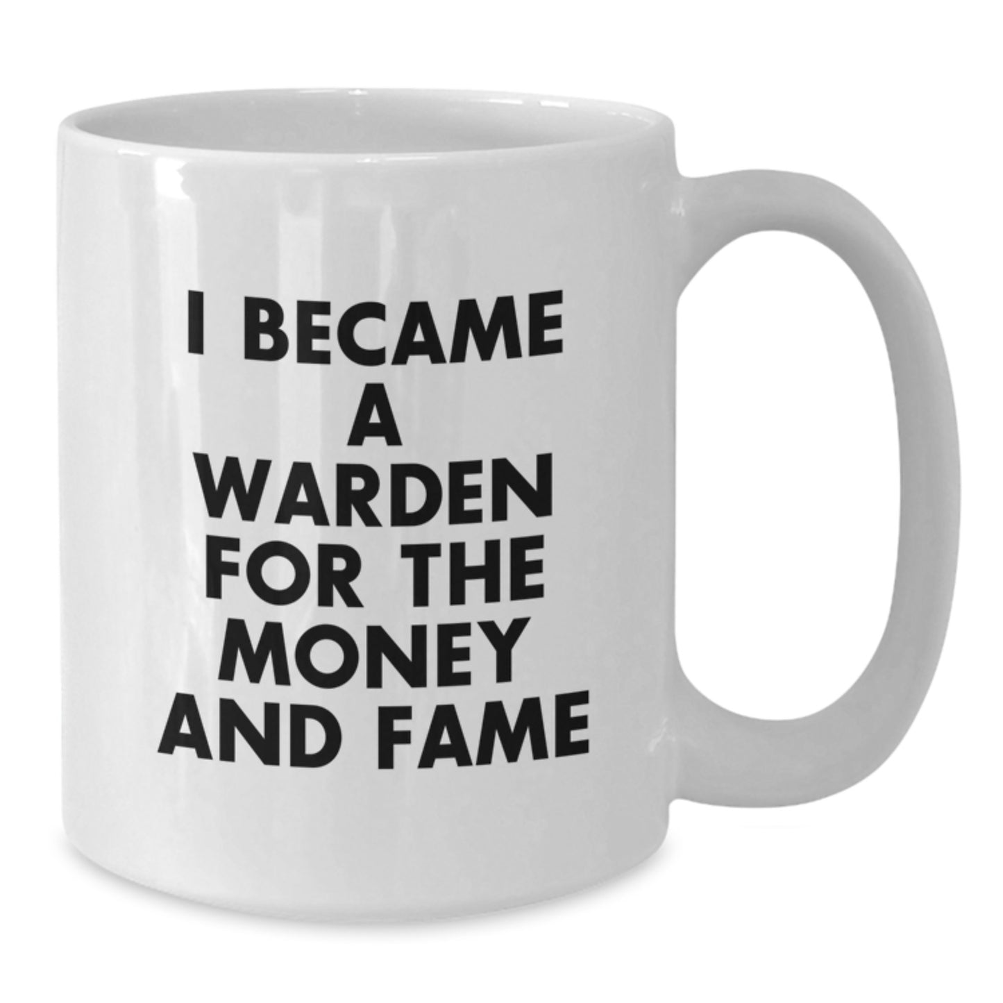 Funny Warden White Coffee Mug, Gift for Warden from Family - Christmas Unique Gifts - Additional