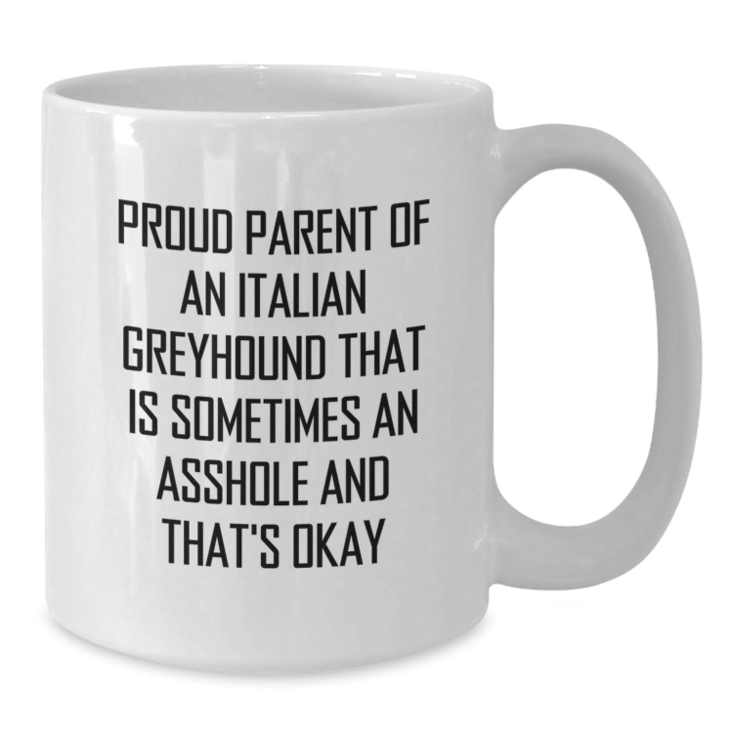 Italian Greyhound Dog Mom Funny Gifts from Family for Her White Coffee Mug - Additional