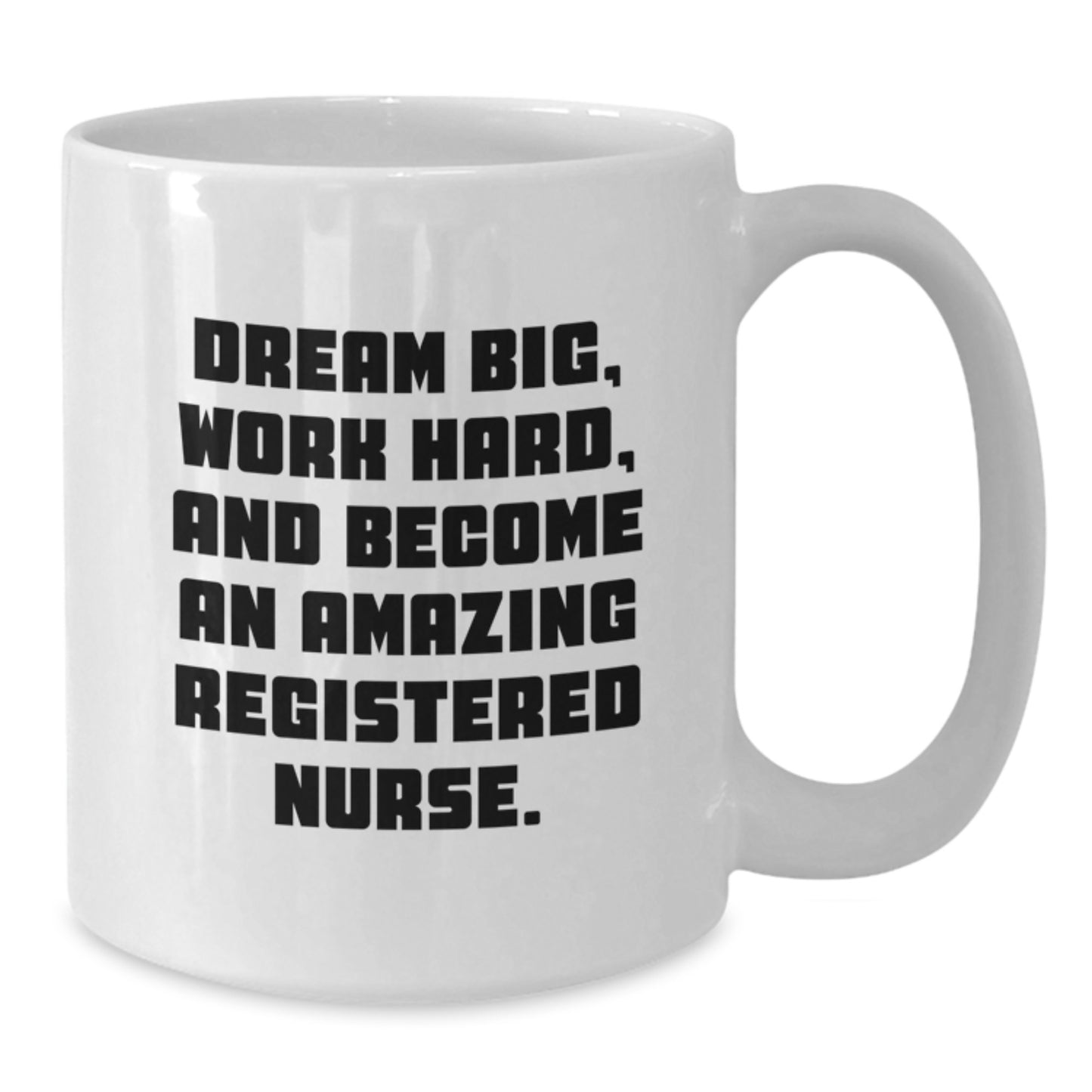 Inspiring Gifts for Registered Nurses - Funny White Coffee Mug - Christmas Cheer from Friends and Family - Additional