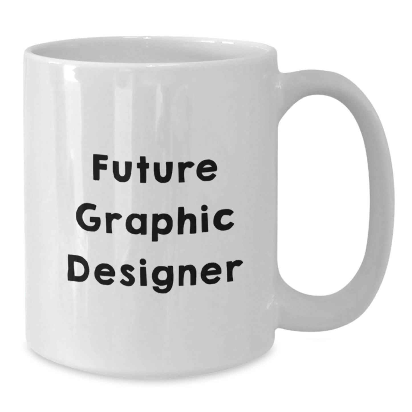 Funny Future Graphic Designer Gifts - White Coffee Mug, Graduation Unique Presents from Friends to Men, Women, Family, Coworkers - Additional
