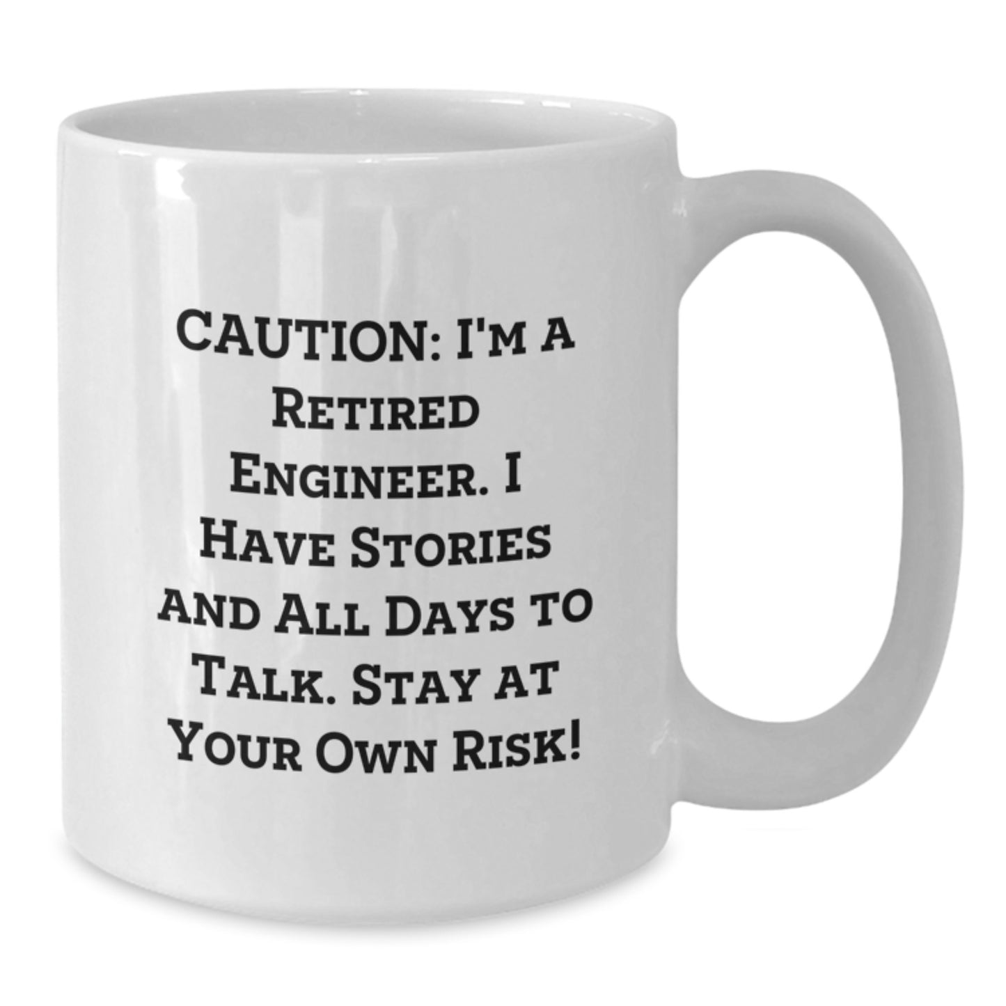Funny Engineer Gifts from Friends, White Coffee Mugs for Engineer Graduation Unique Gifts, Stay At Your Own Risk! - Additional