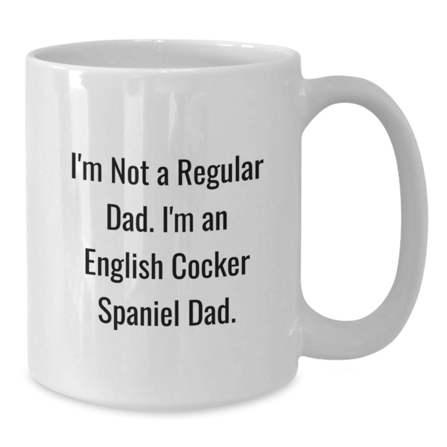 Funny English Cocker Spaniel Dog Gifts for Dad Birthday Unique White Coffee Mugs Gifts from Men to Family - Additional