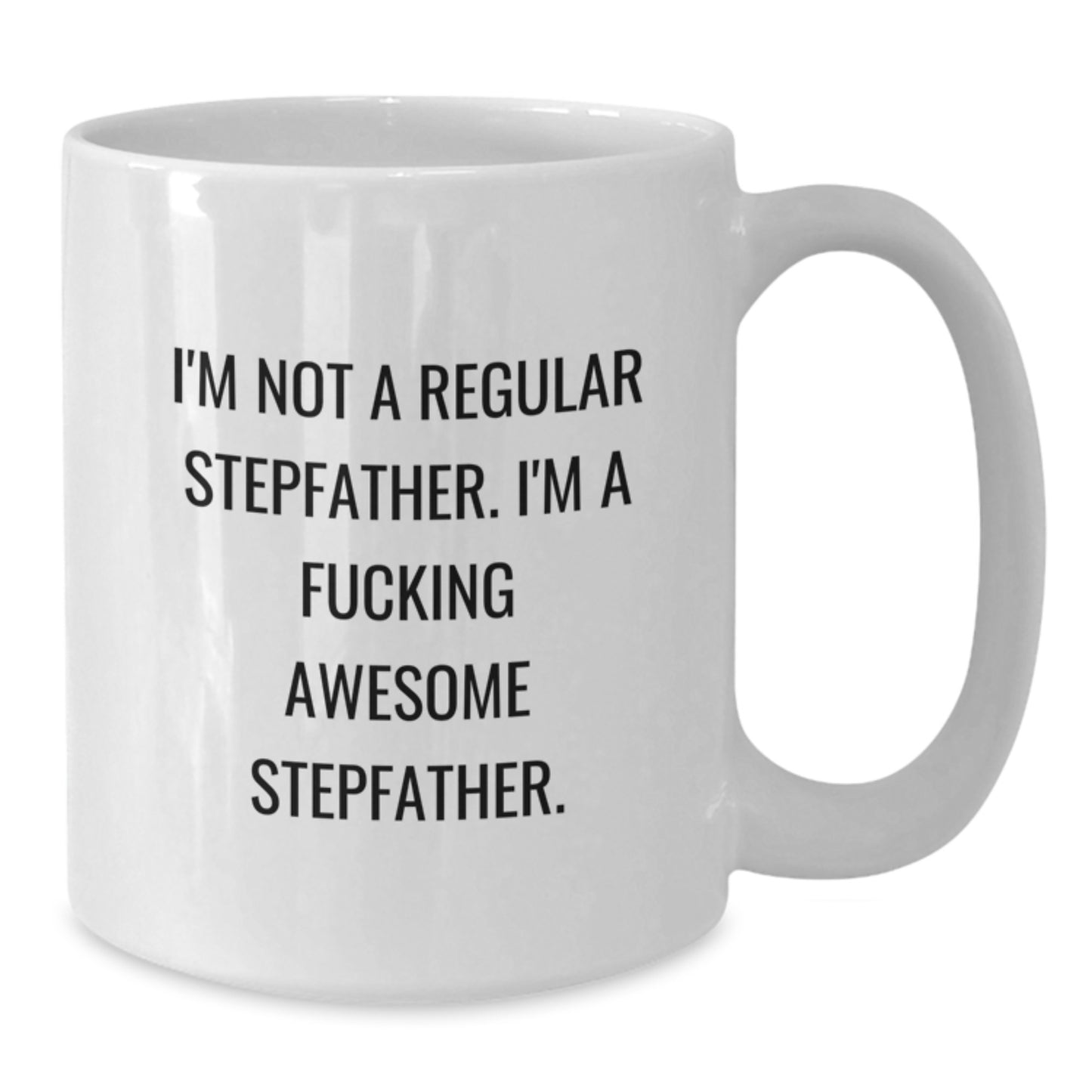 Funny Stepfather Gifts, Unique White Coffee Mugs for Awesome Stepdads, Christmas Unique Gifts from Men, Women, Friends, or Family - Additional