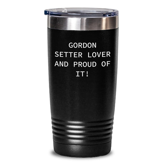 Gordon Setter Dog Lover Gifts from Friends for Birthday Unique Tumblers, Gordon Setter Dog Mom Dad Present, Funny Quote Tumbler - Main