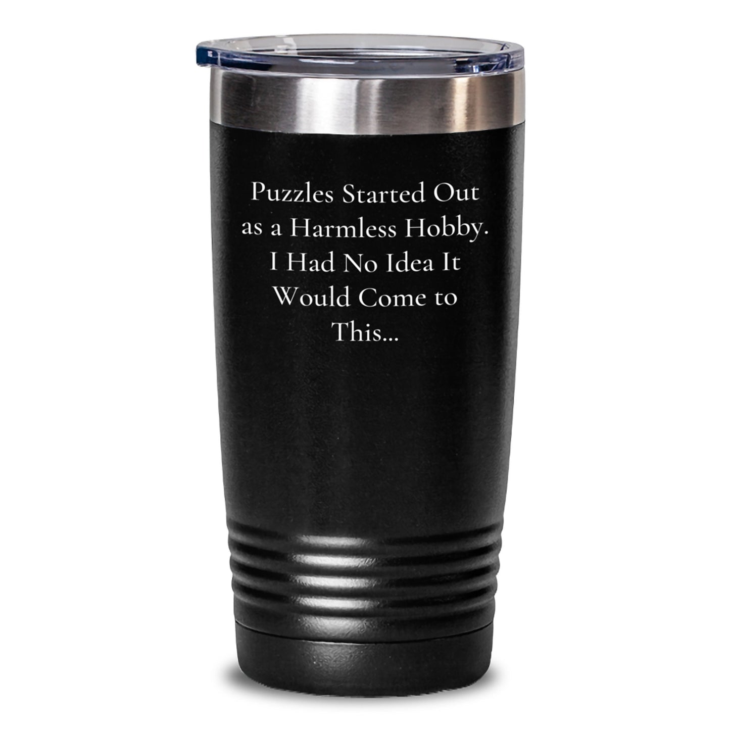 Funny Puzzle Lover Gifts from Friends, 20oz/30oz Stainless Steel Tumbler with Inspirational Quote, Perfect Christmas Unique Gifts for Puzzle Enthusiasts - Main