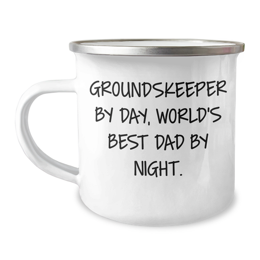 groundskeeper Gifts from Friends, Camping Mug for groundskeeper, Funny Quote for Graduation Unique Gifts - Image 1