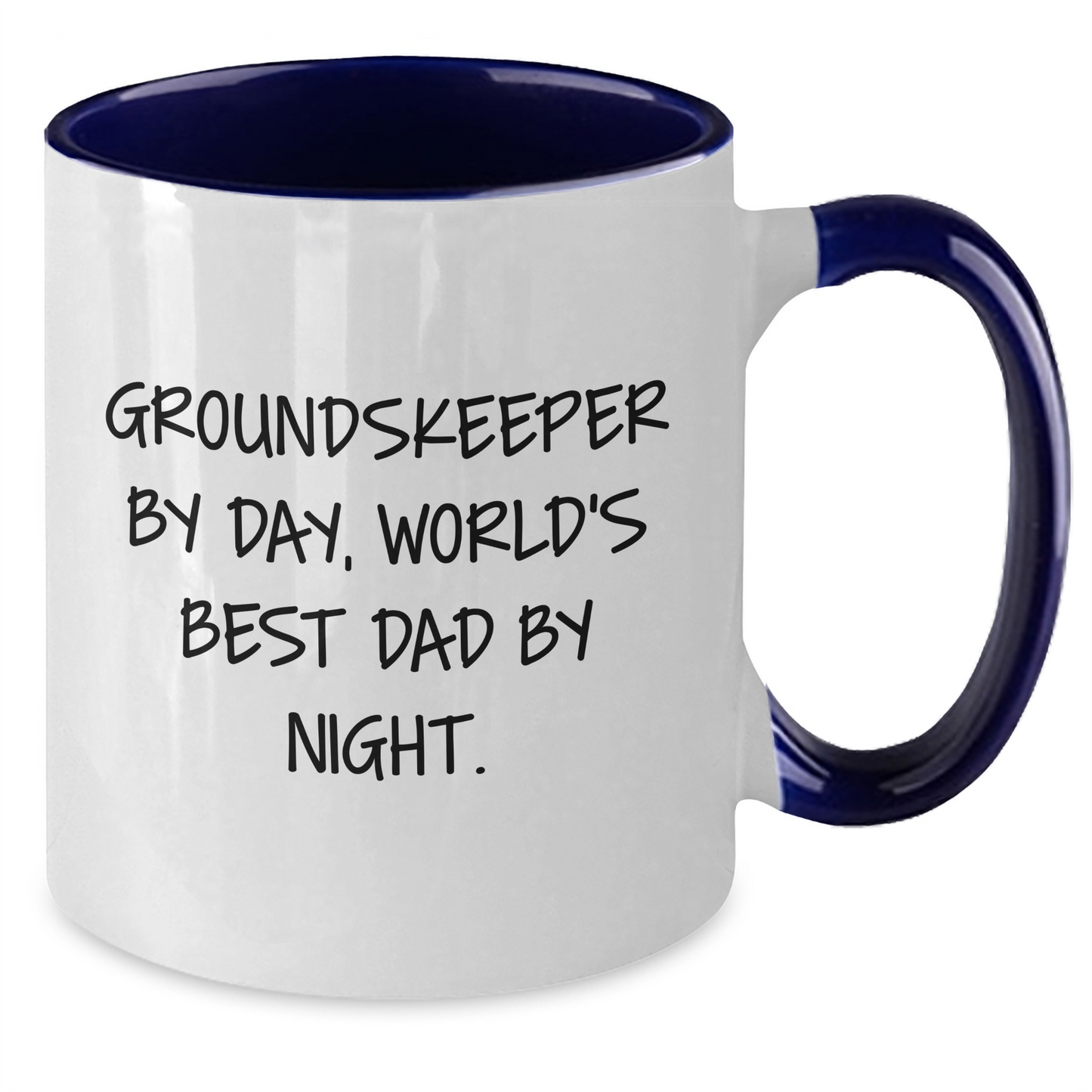 Funny groundskeeper Gifts by Day, Unique Graduation Gifts for Him by Night - Two Tone Coffee Mug - Additional