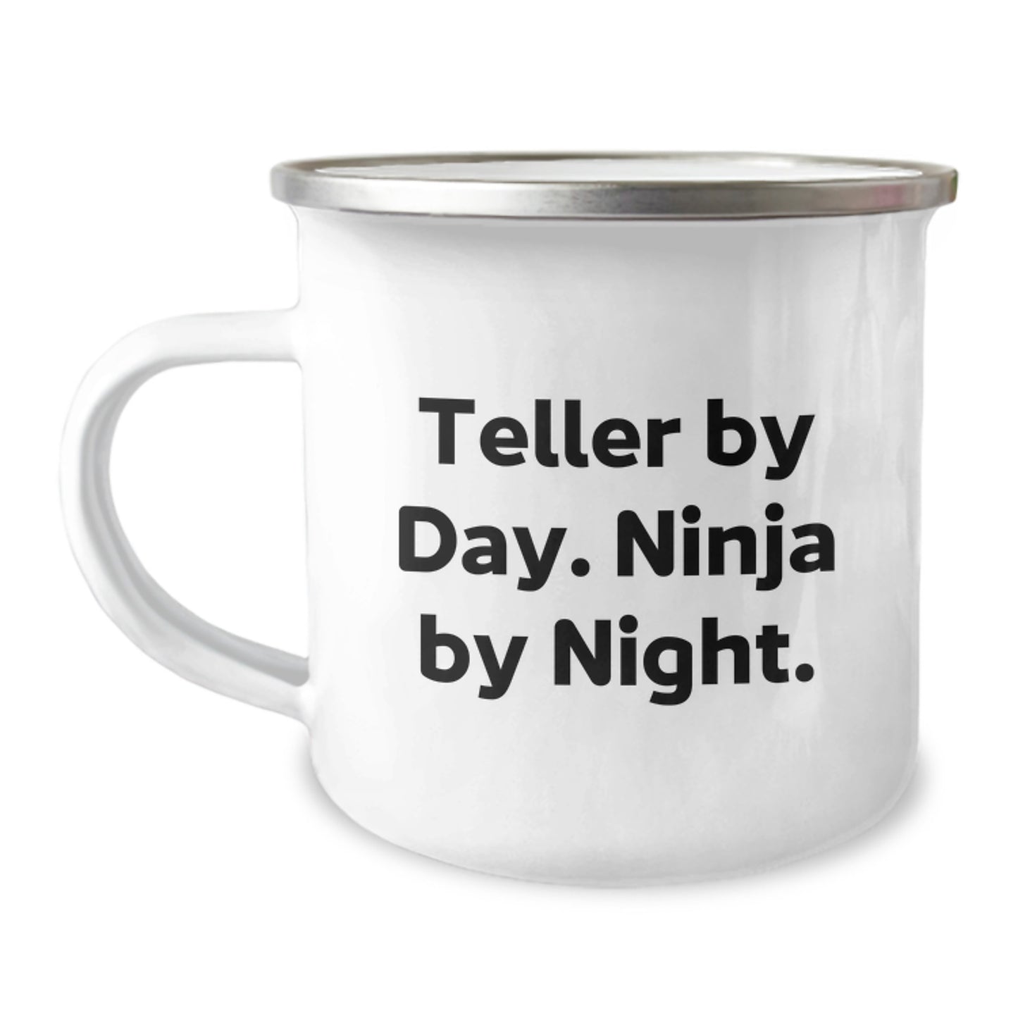 Teller Gifts from Friends, Funny Ninja Camping Mug, Birthday Unique Gifts for Teller, Men, or Women - Image 1