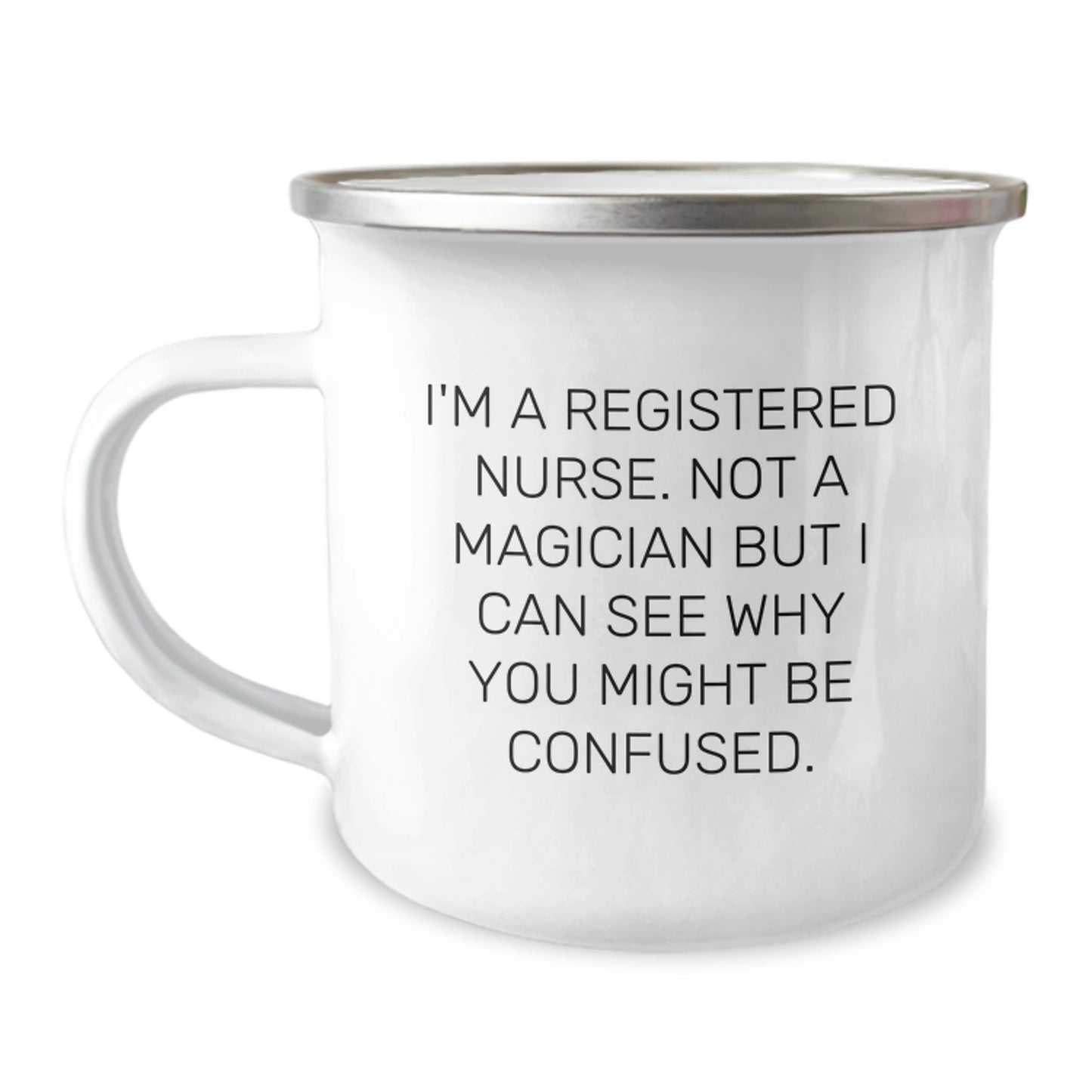 Funny Registered Nurse Gifts, Camping Mug for Birthday, Gifts from Friends, Gifts for Registered Nurse - Image 1