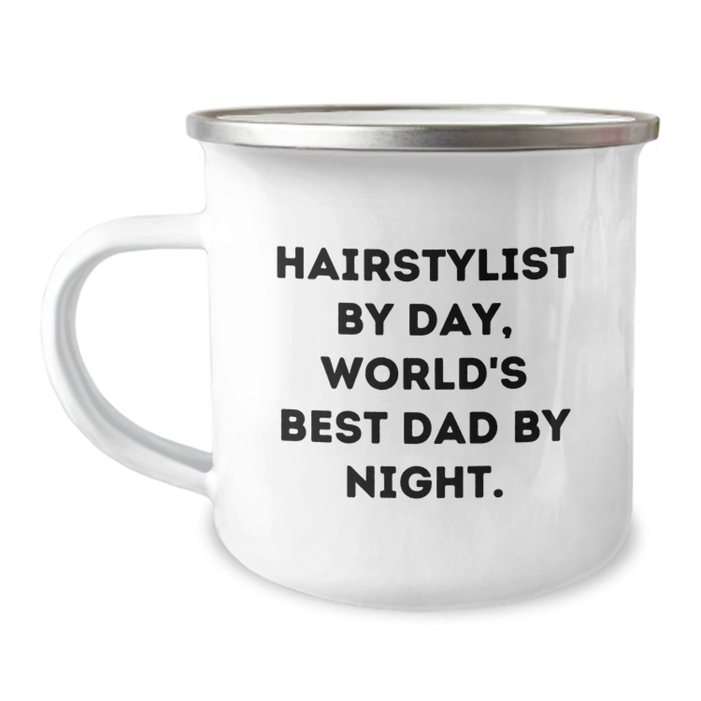 Hairstylist Fun Gifts from Friends for Hairstylist By Day, Camping Mug for Birthday, Funny Quote - Image 1