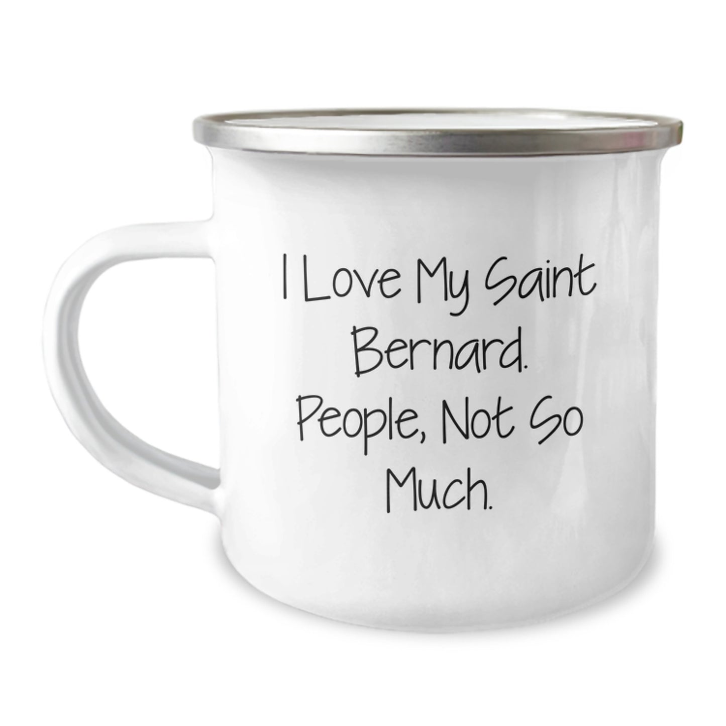 Saint Bernard Dog Lovers Funny Quote Gifts from Friends Unique Camping Mug for Men and Women Graduation - Image 1