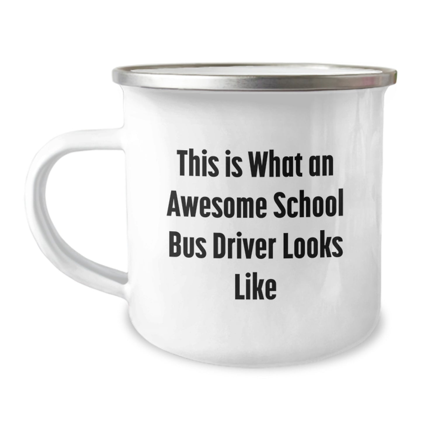 Funny School Bus Driver Gifts, 'This Is What An Awesome School Bus Driver Looks Like' Camping Mug for Birthday, Gifts from Men to School Bus Driver - Image 1