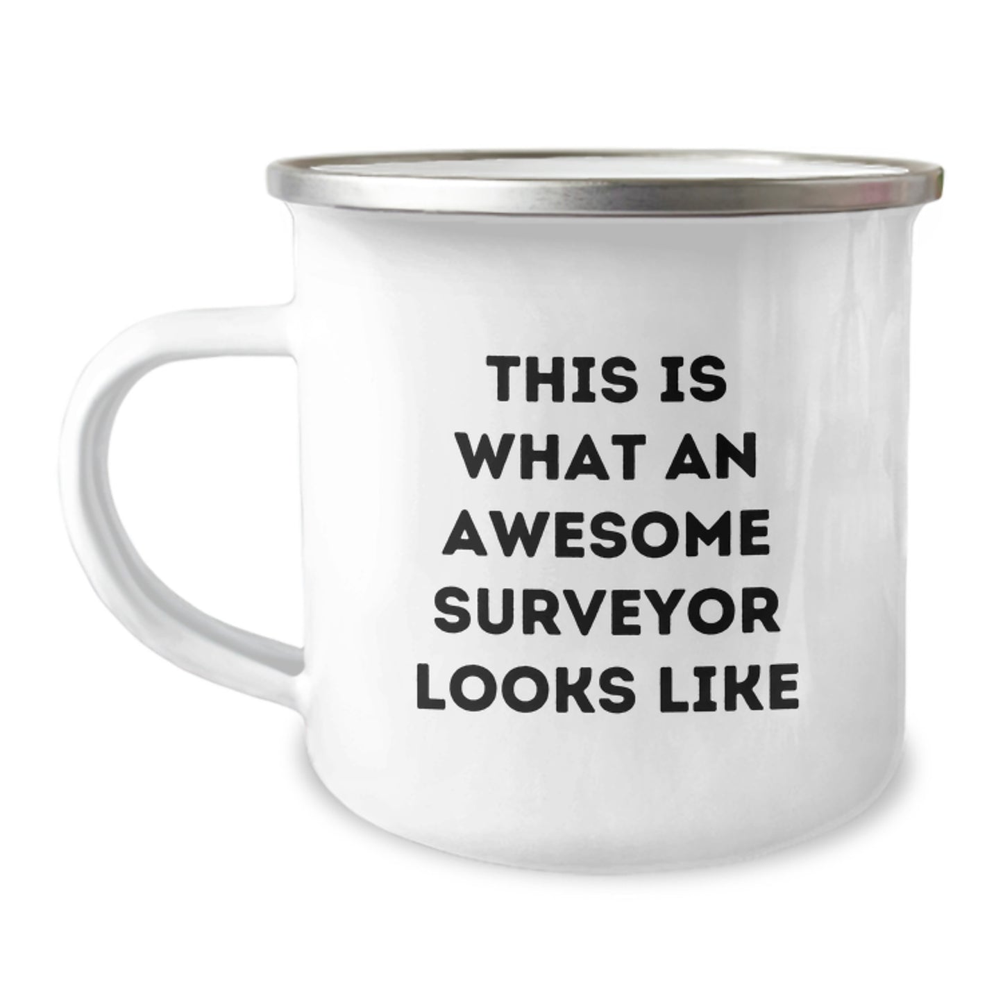 Funny Surveyor Gifts from Friends for Men - 'This Is What An Awesome Surveyor Looks Like' Camping Mug, Birthday Unique Presents - Image 1