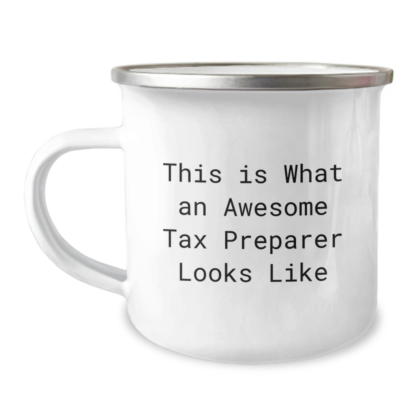 Funny Tax Preparer Gifts from Friends for Awesome Tax Preparer, This Is What An Awesome Tax Preparer Looks Like, Birthday Unique Gifts, Camping Mug - Image 1