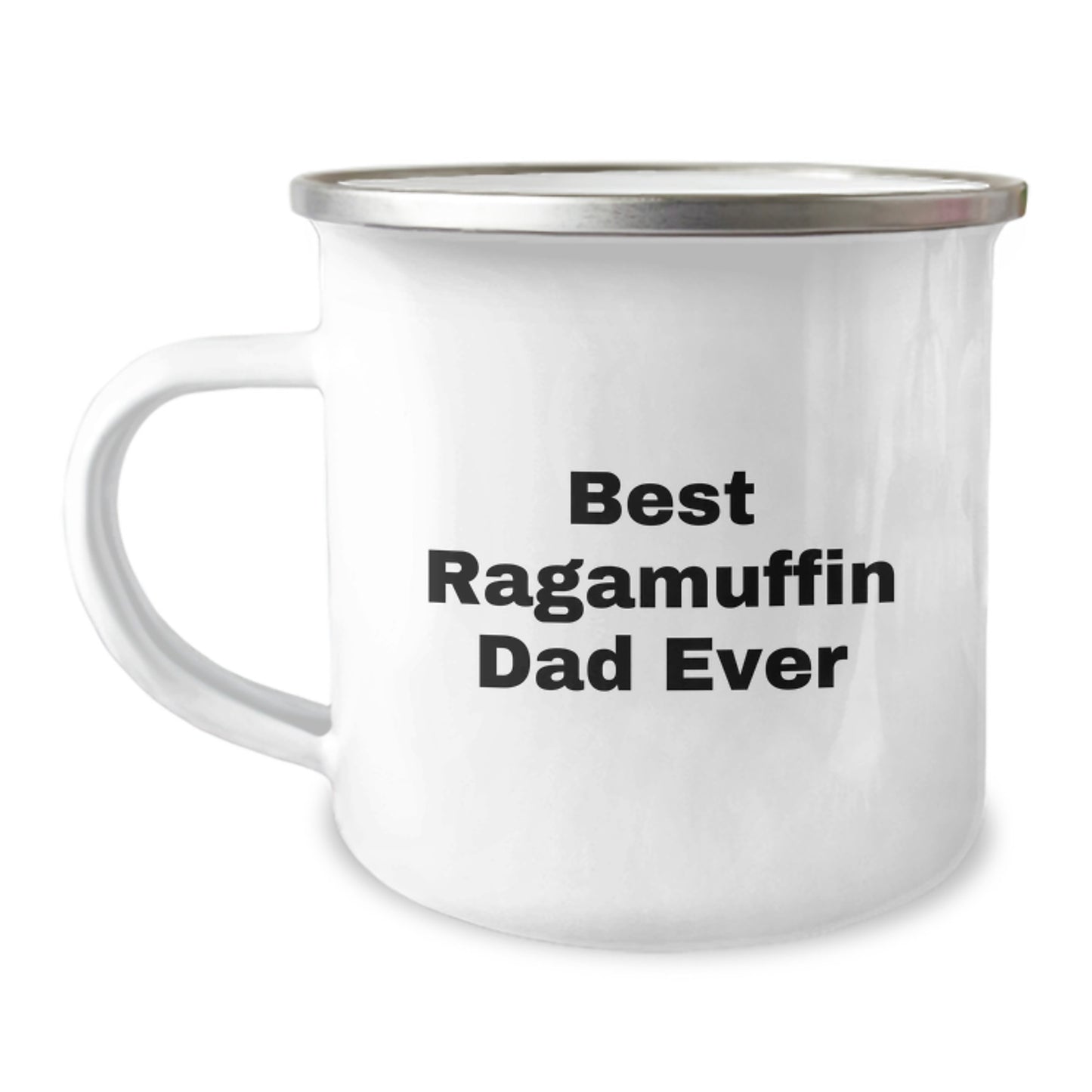 Ragamuffin Cat Lover's Camping Mug, Best Dad Ever, Funny Gift for Friends, Family, or Coworkers on Birthday - Gifts from Men, Women, or Family - Image 1