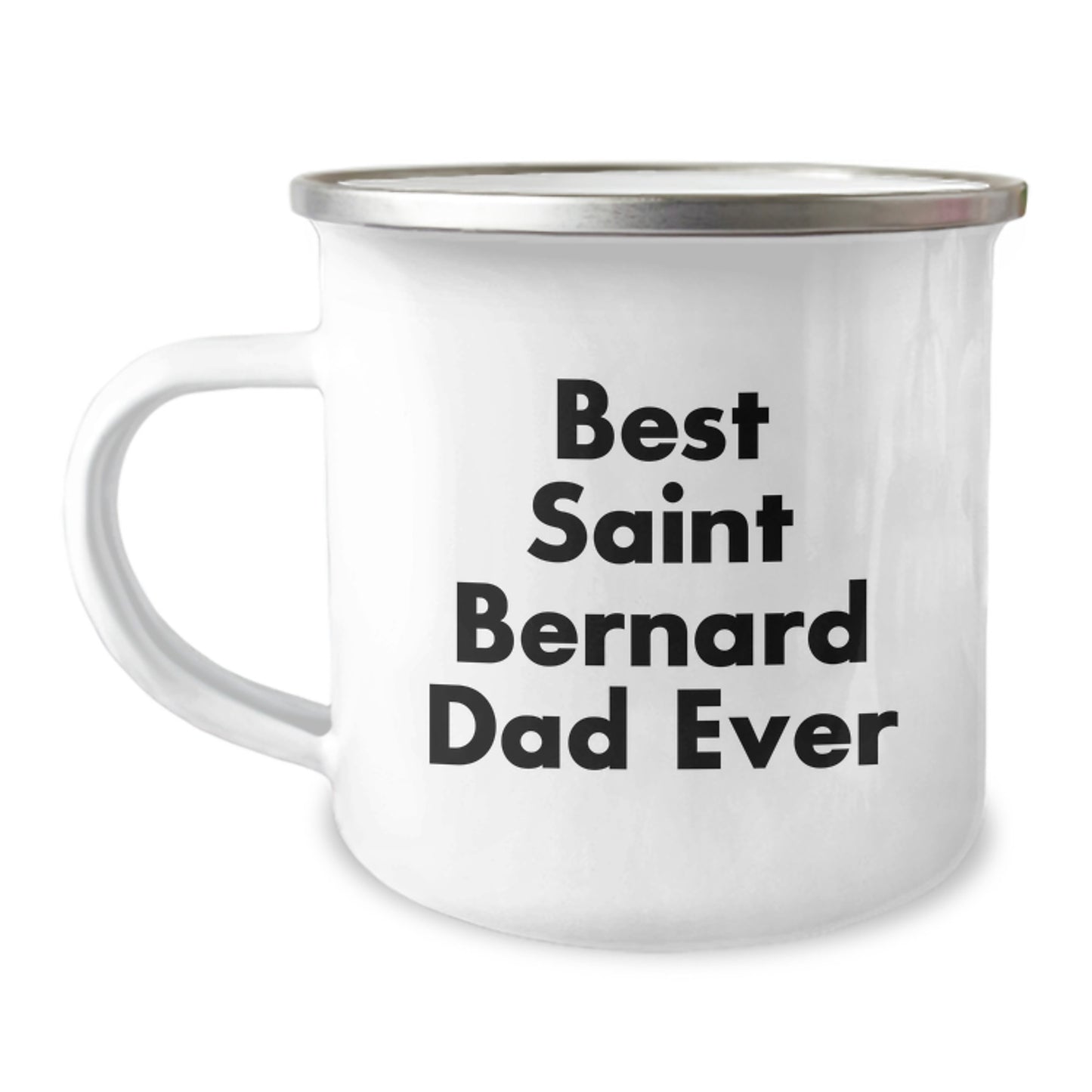 Funny Saint Bernard Dad Gift for Graduation - Camping Mug from Friends - Image 1