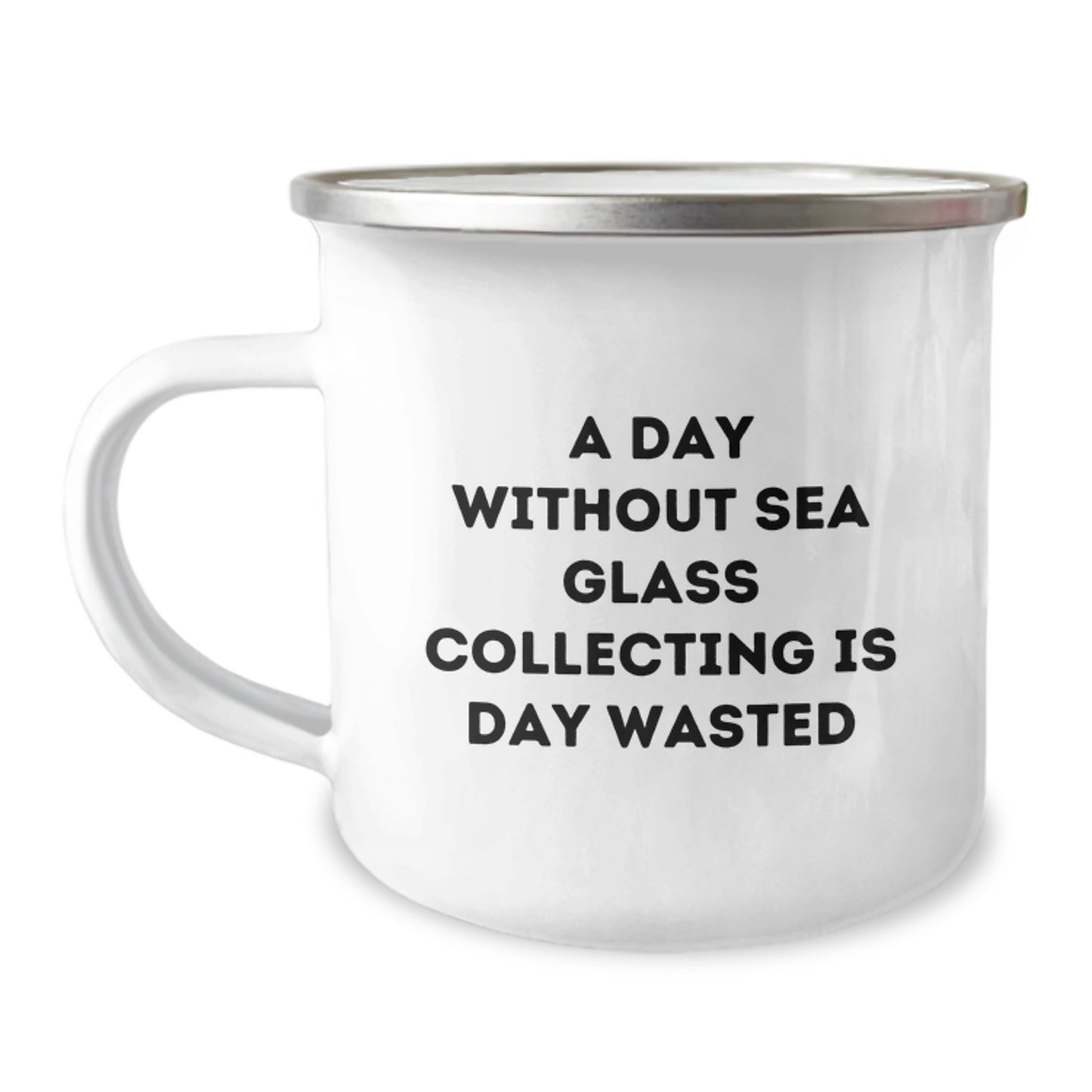 Sea Glass Collecting Enthusiasts' Delight, Funny Camping Mug for Birthday Unique Gifts from Friends, Gifts for Sea Glass Collecting Lovers - Image 1