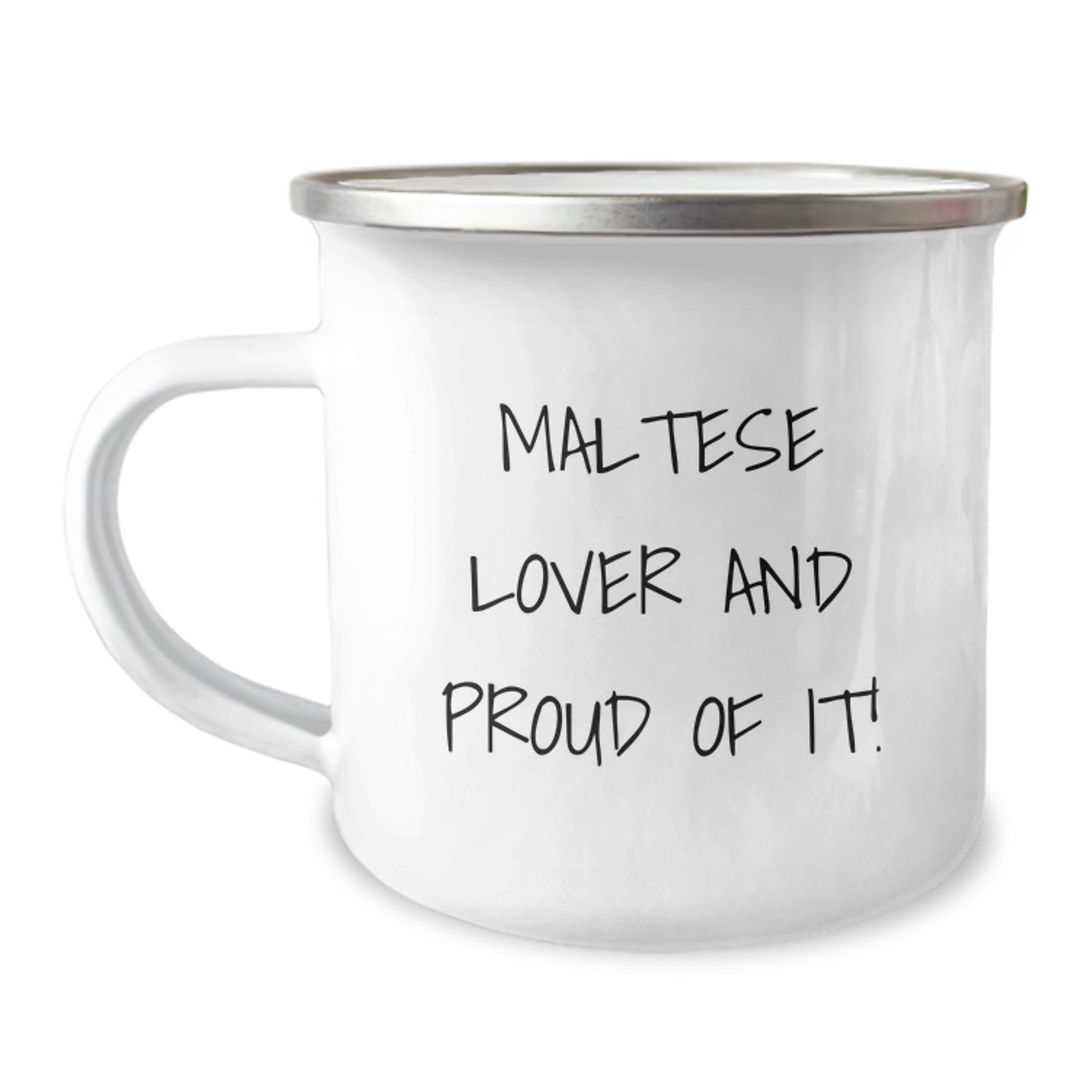 Maltese Dog Lover Gifts from Friends - Funny Camping Mug for Birthday, Maltese Dog Enthusiasts, and Proud Owners - 'Maltese Lover And Proud Of It!' - Image 1