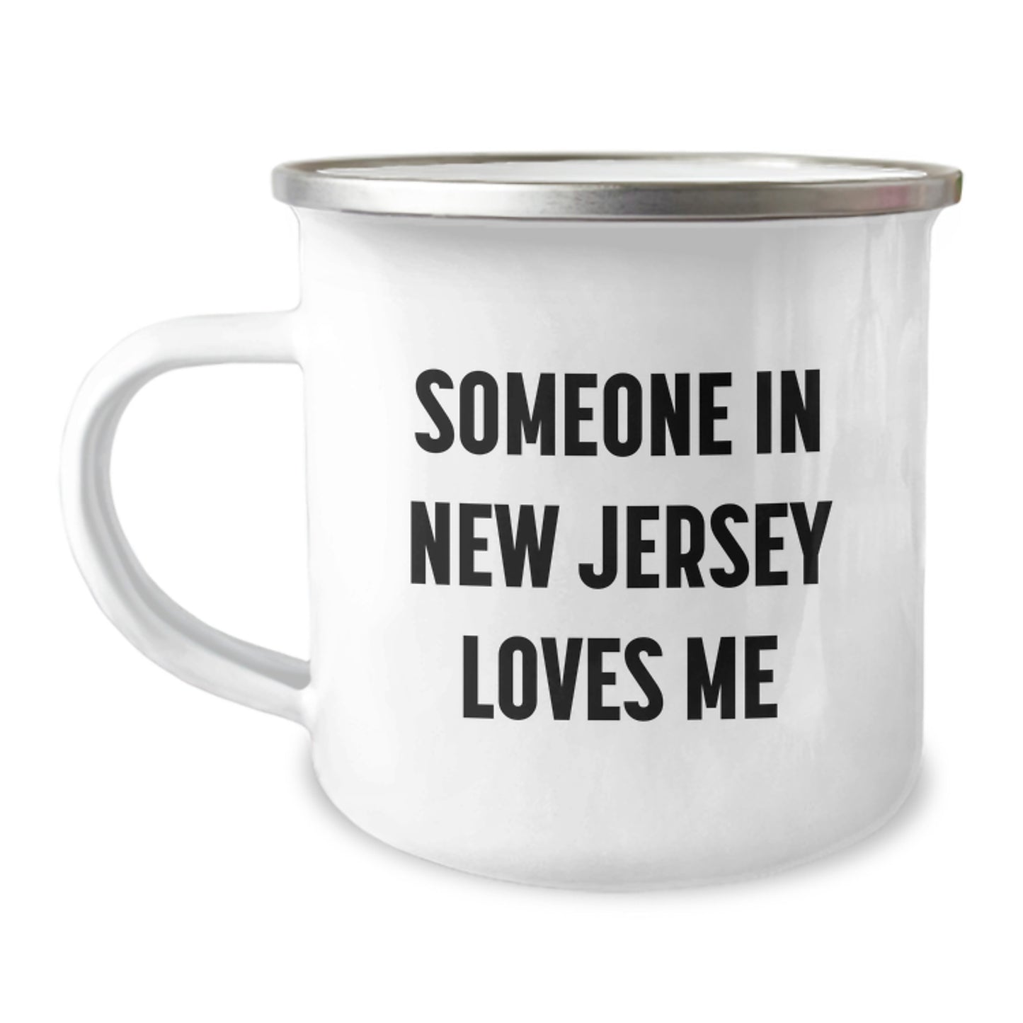 Someone in New Jersey Loves Me Funny New Jersey Camping Mug Gifts from Friends Birthday Unique - Image 1