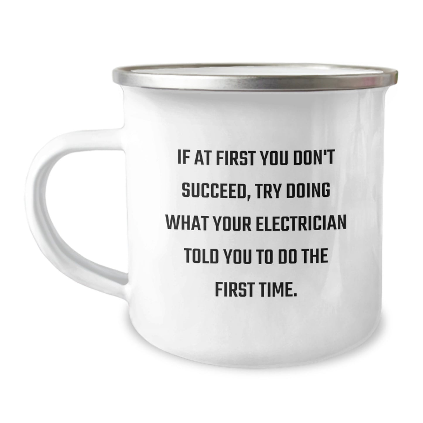 Funny Electrician Gifts, Electrician Camping Mug with Inspirational Quote, Gifts from Family to Electrician, Gifts for Men, Christmas Unique Gifts - Image 1