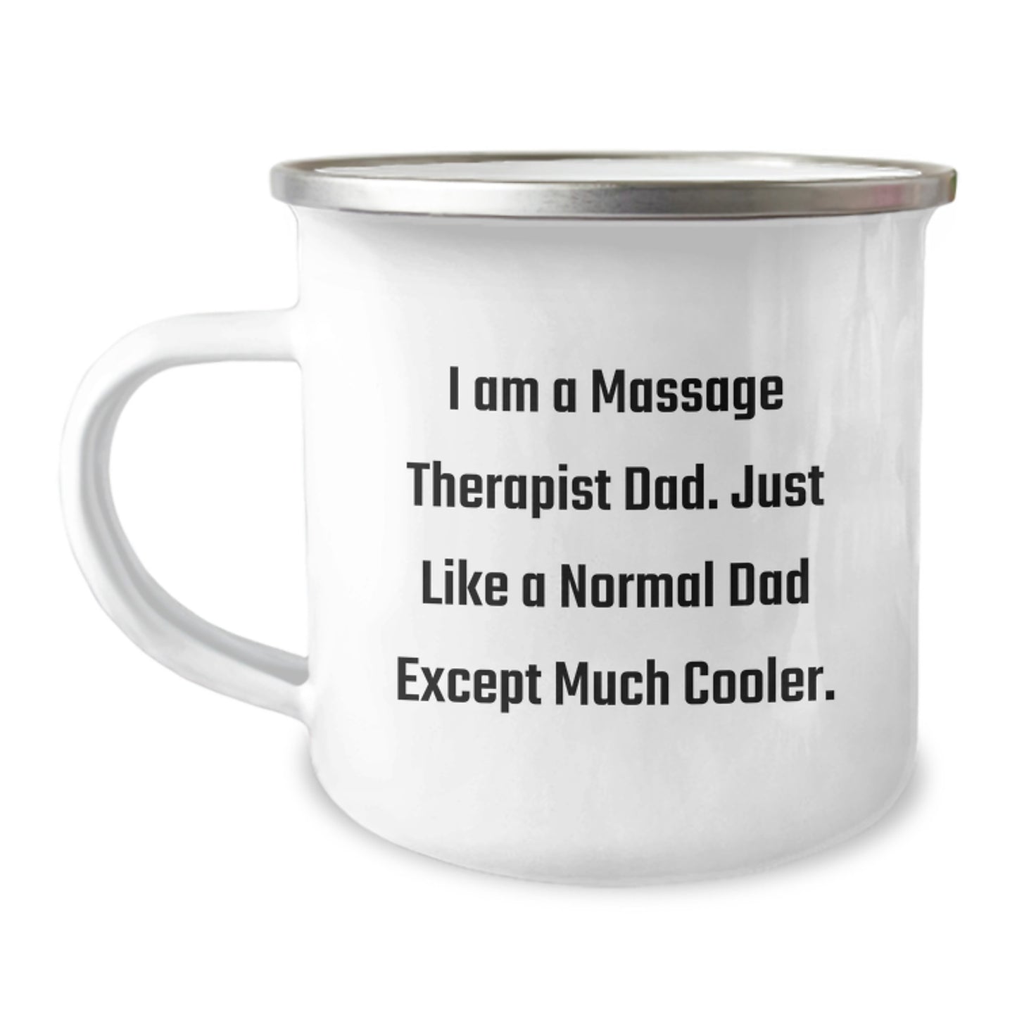Funny Massage Therapist Gifts for Dad - Unique Camping Mug, Perfect for Christmas - Image 1