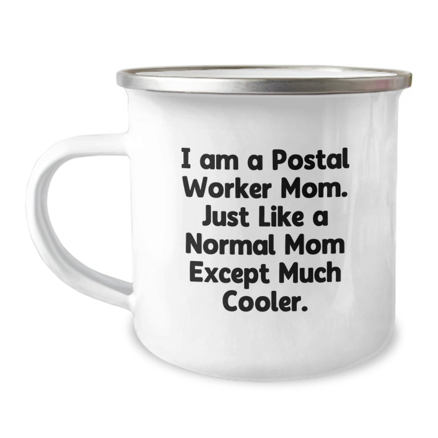 Camping Mugs for Postal Worker Gifts, Funny Quote 'Mom Except Much Cooler.', Christmas Unique Gifts from Friends - Image 1