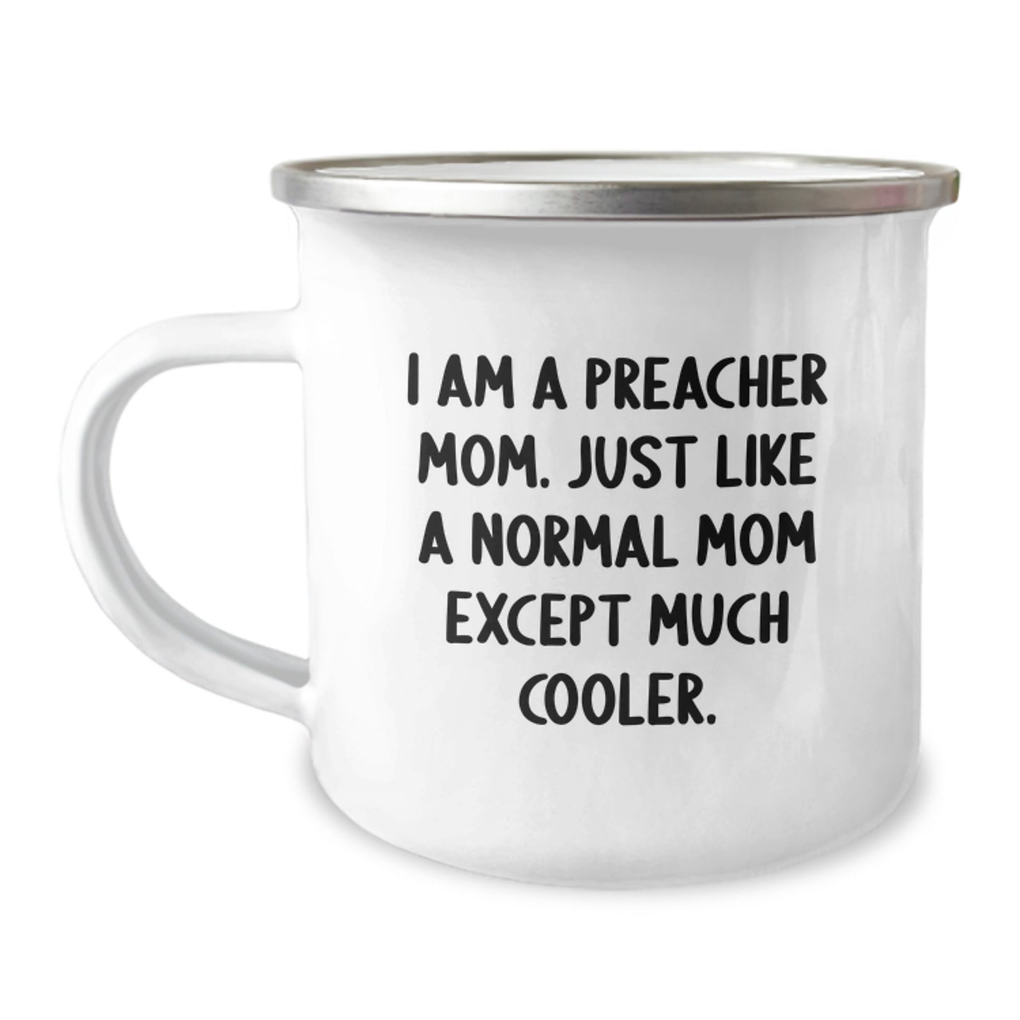 Funny Preacher Mom Gifts, Christmas Unique Presents for Preacher Friends, Camping Mug for Men and Women - Image 1