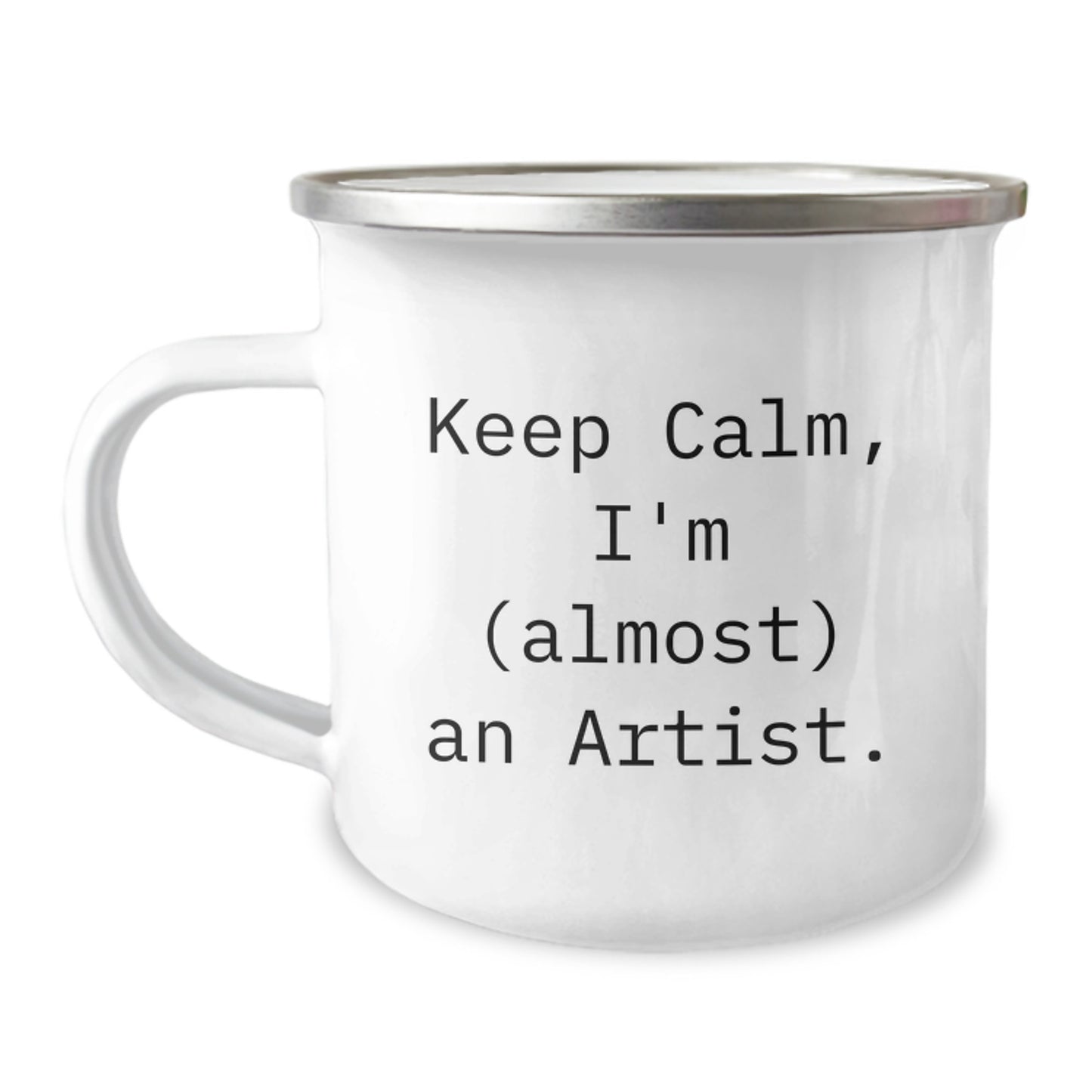 Funny Artist Gifts for Friends - Keep Calm, I'm (almost) An Artist. Christmas Unique Mugs for Camping Lovers - Image 1