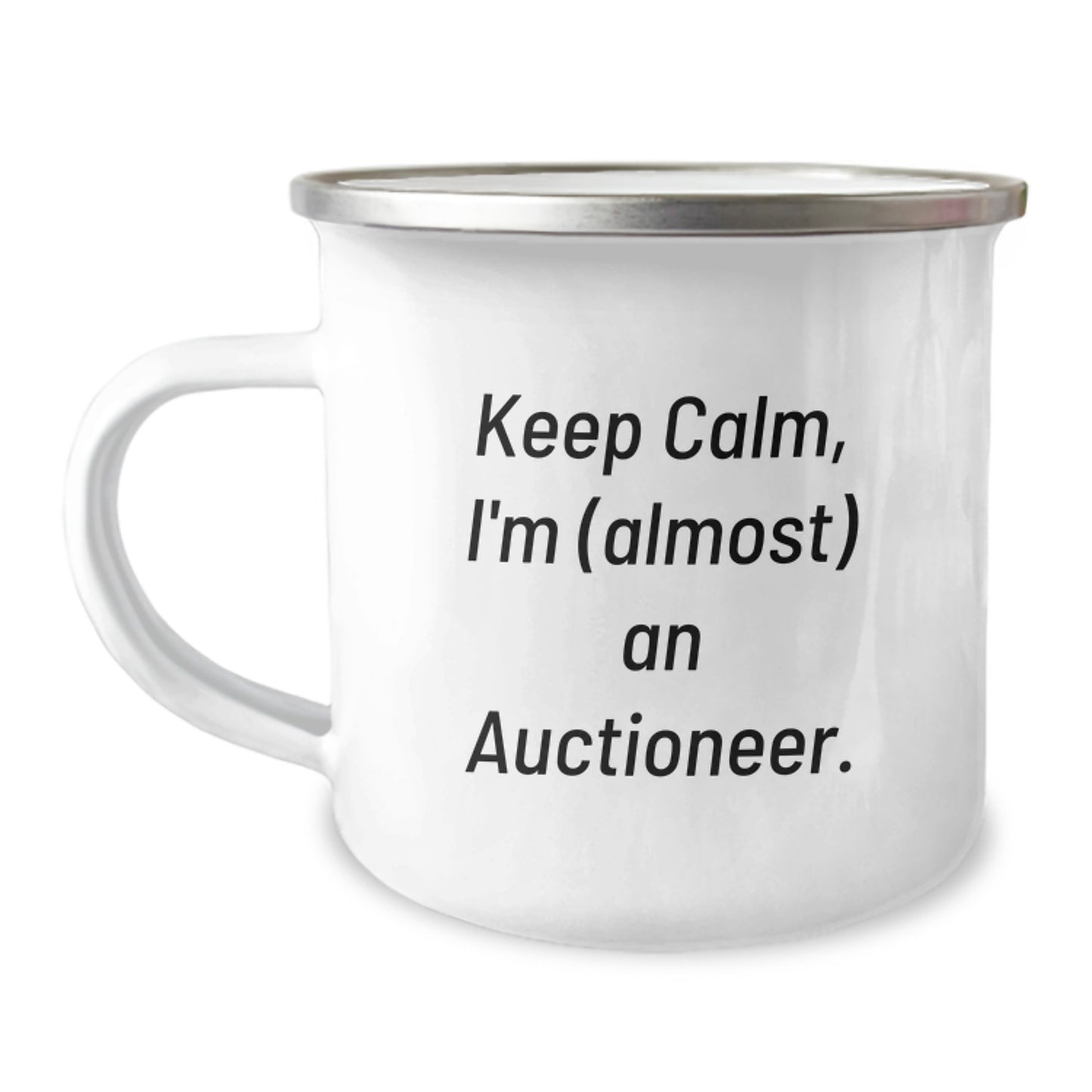 Holiday Auctioneer Fun Gifts from Friends - Keep Calm, I'm (almost) An Auctioneer. Christmas Unique Presents for Men, Women, Coworkers, or Family - Image 1