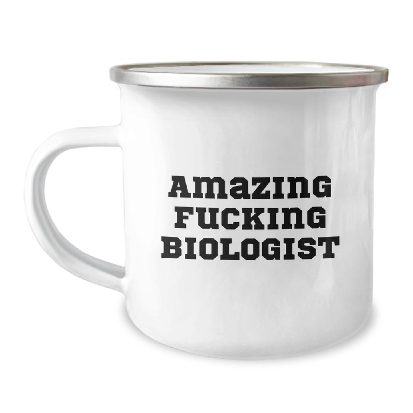 Funny Biologist Gifts for Men from Friends, Biologist Camping Mug Amazing F--king Quote, Christmas Unique - Image 1