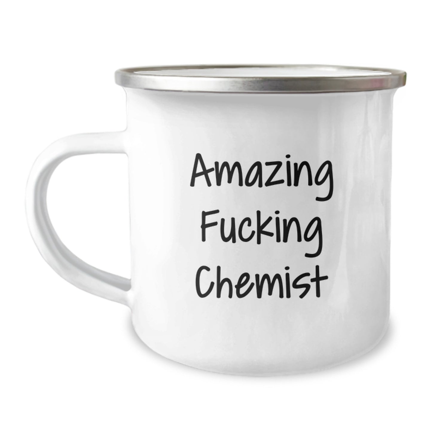 Funny Chemist Gifts - Camping Mug for Chemist Lover - Amazing F--king Chemist Quote Christmas Unique Gifts from Friends - Image 1