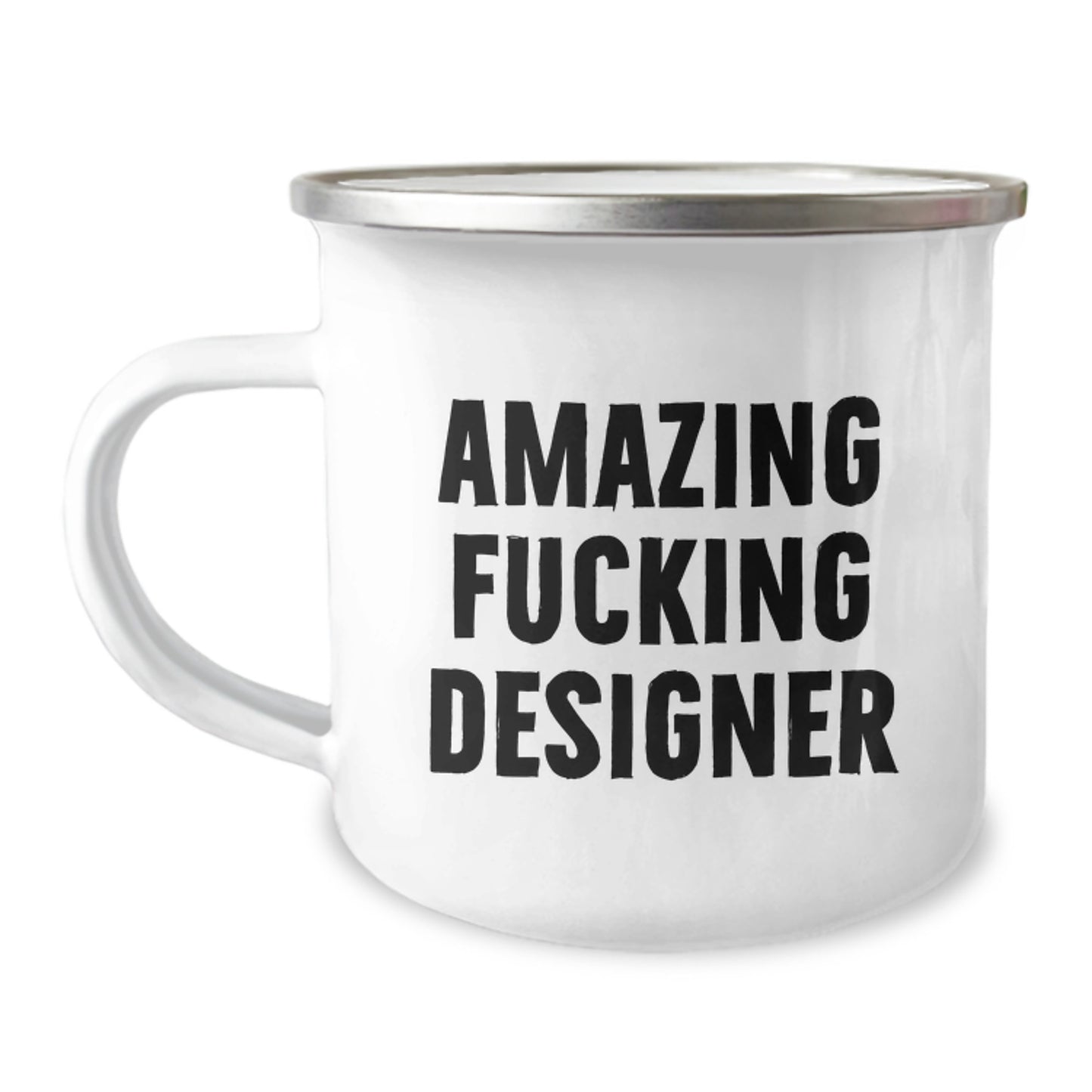 Amazing F--king Designer, Christmas Unique Gifts for the Designer in Your Life, Camping Mug for Men or Women - Image 1