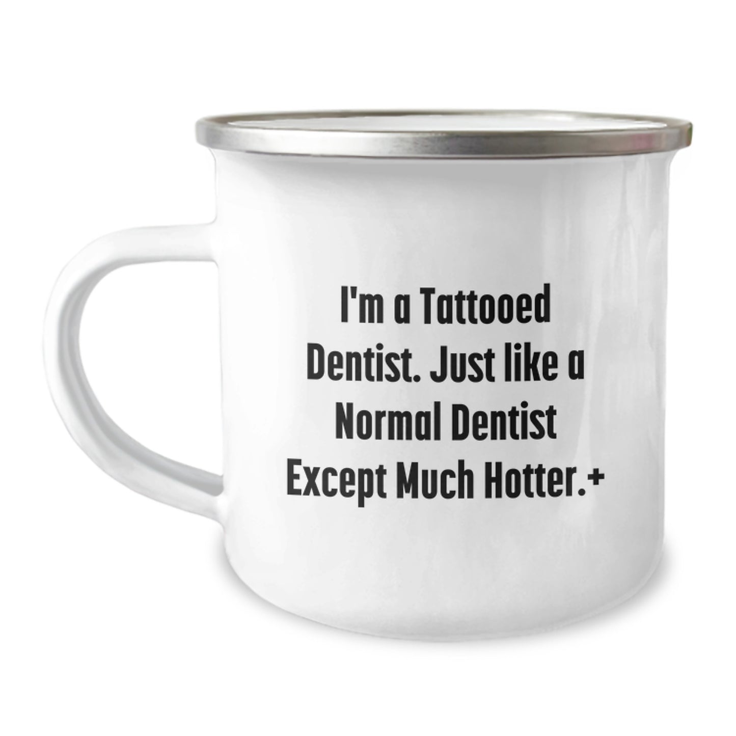 Tattooed Dentist Funny Camping Mug Gifts for Dentists, Men, Women from Friends, Family - Unique Christmas Unique Gifts - Image 1